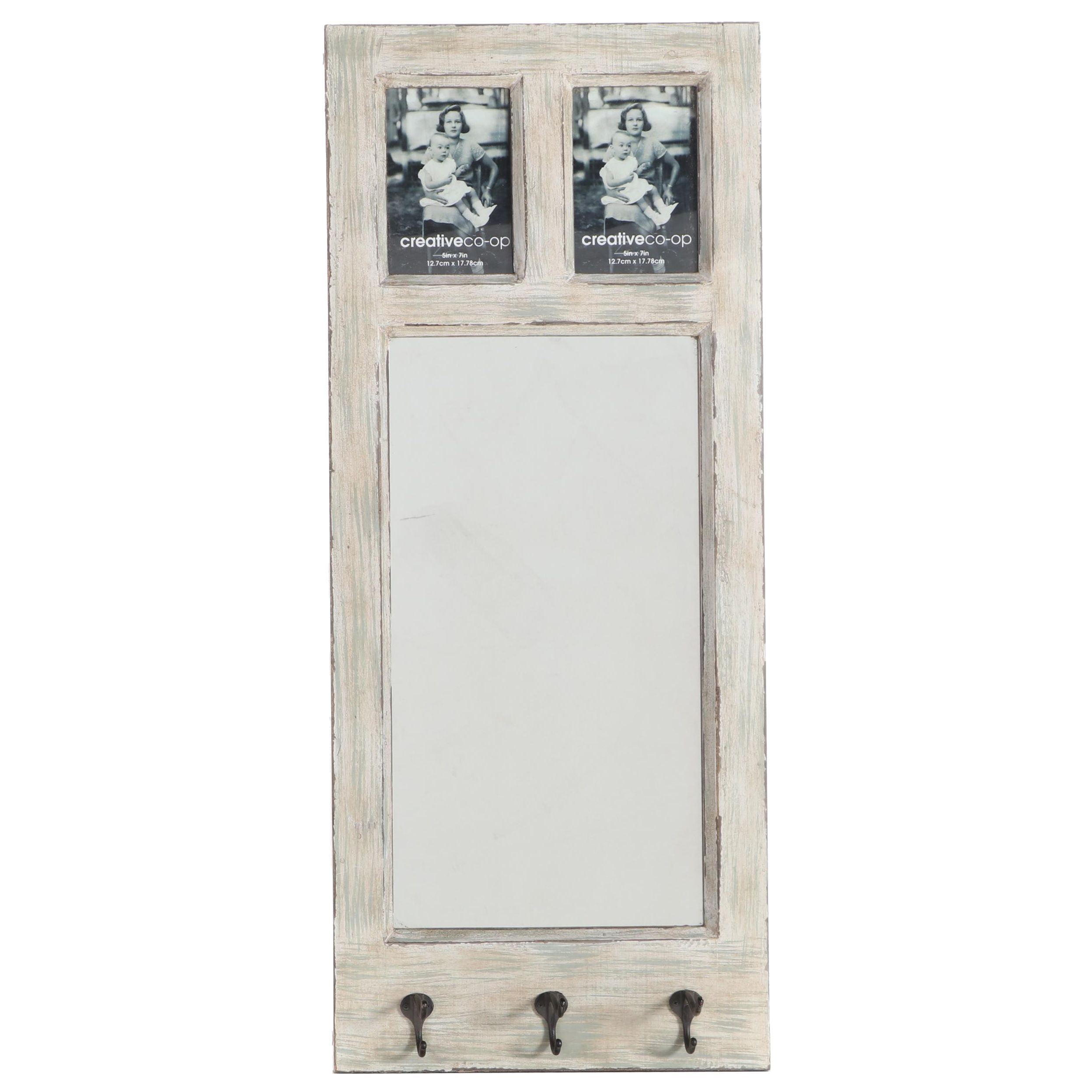 Creative Co-op Mirrored Picture Frame Rack