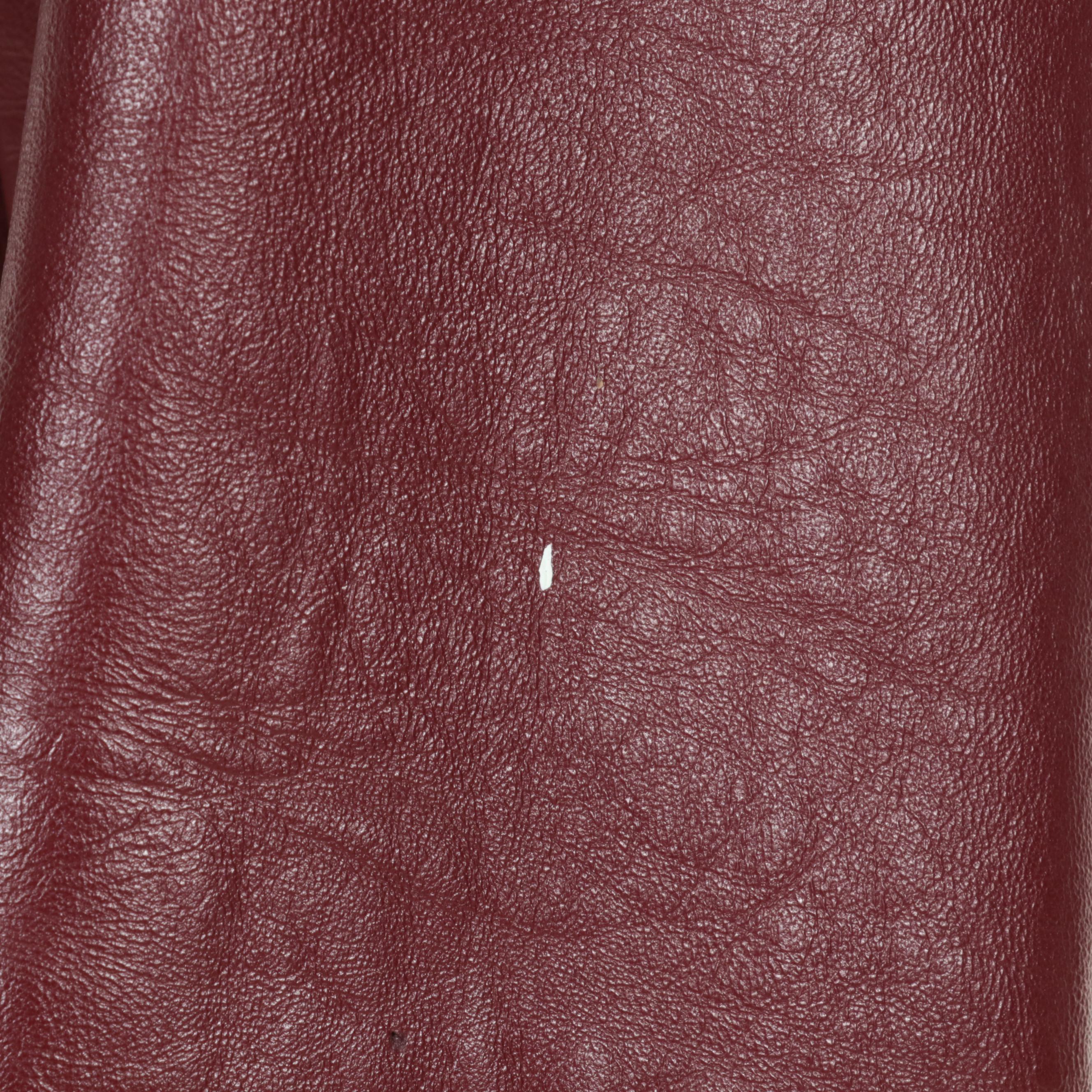 Women's Leather Trench Coat with Contrast Stitching and Tie Belt