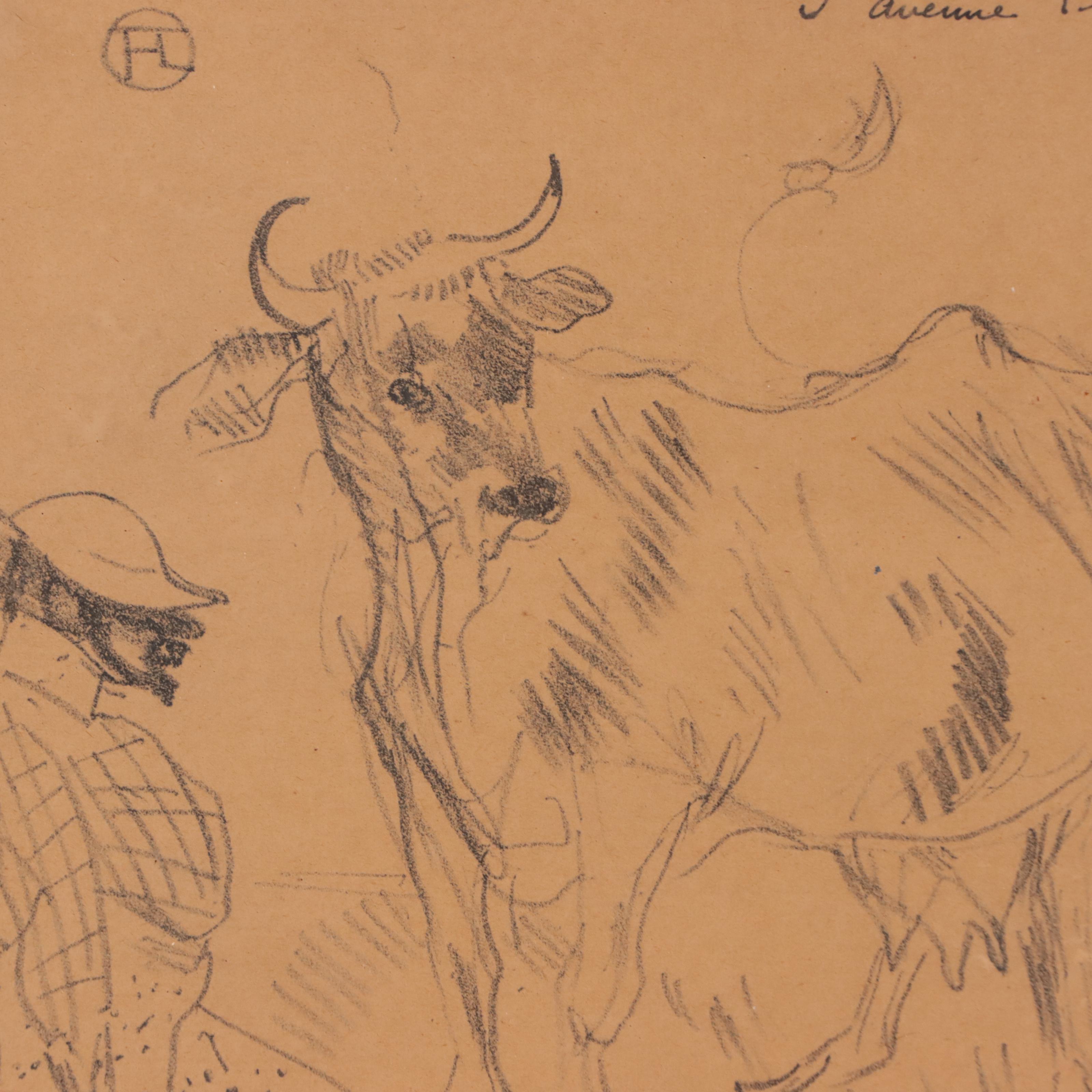 Collotype After Henri de Toulouse-Lautrec "Invitation à Une Tasse de Lait"