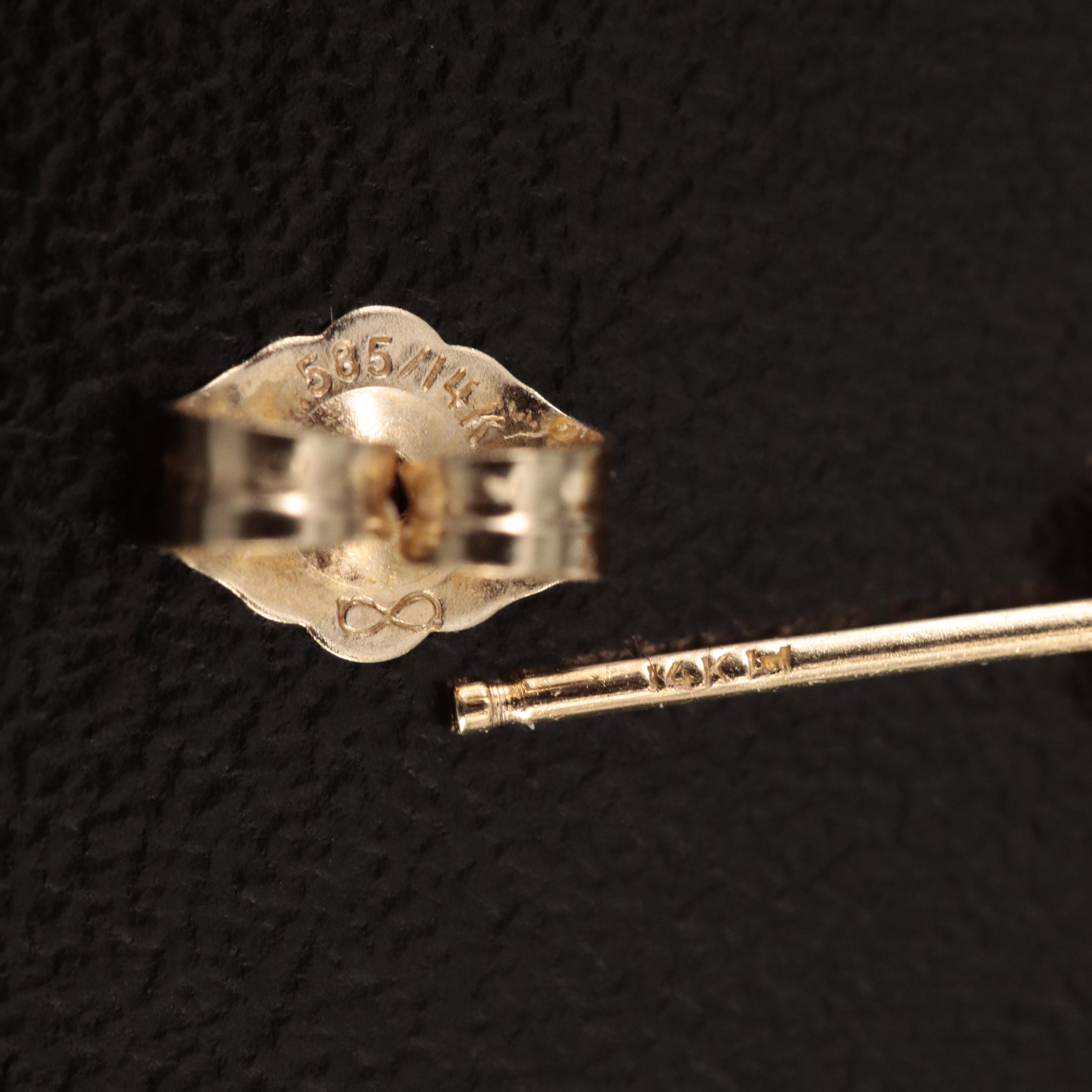 14K 0.60 CTW Diamond Stud Earrings with Enhancers