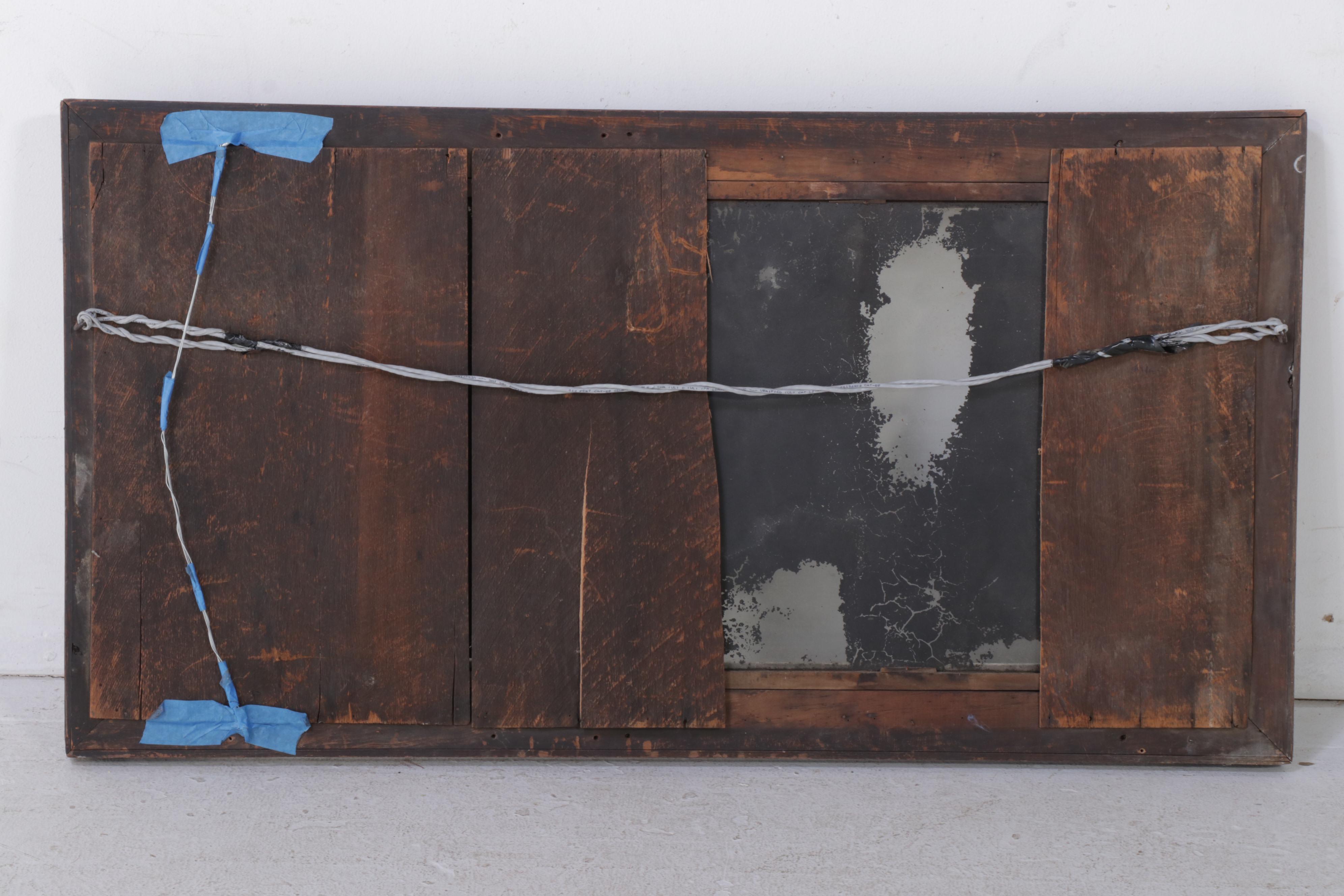 Victorian Pine Mirror, Mid-Late 19th Century