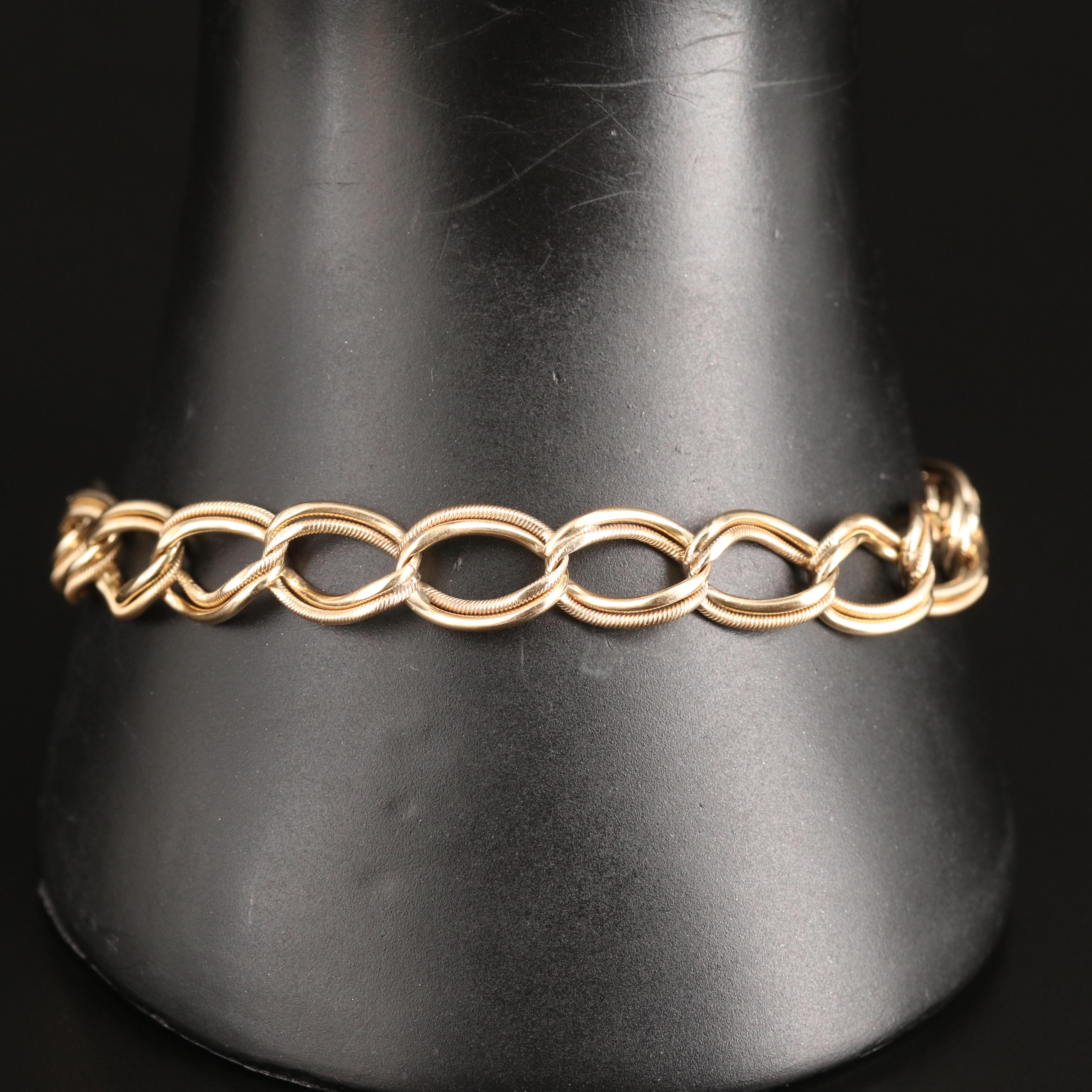 14K Curb Chain Bracelet