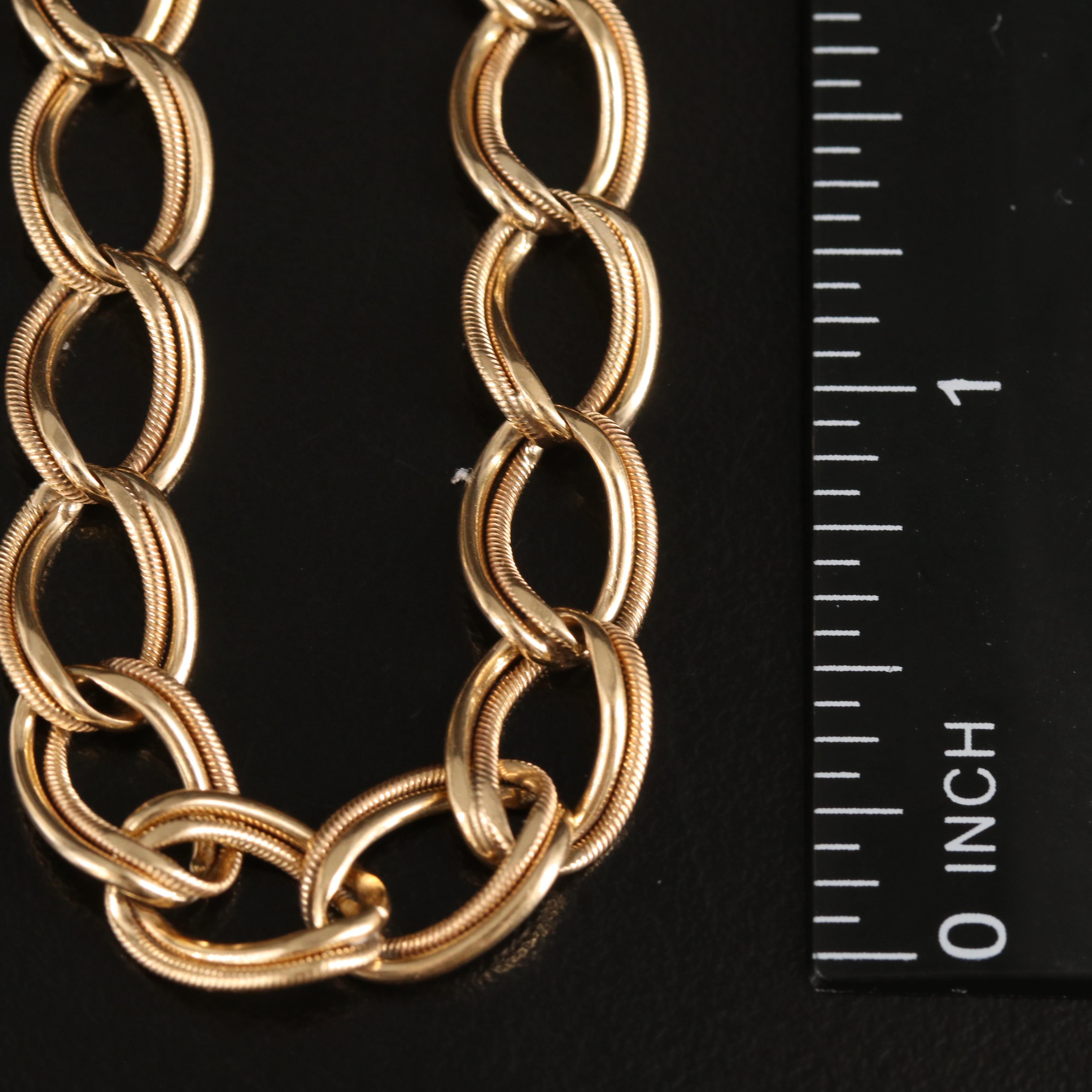 14K Curb Chain Bracelet