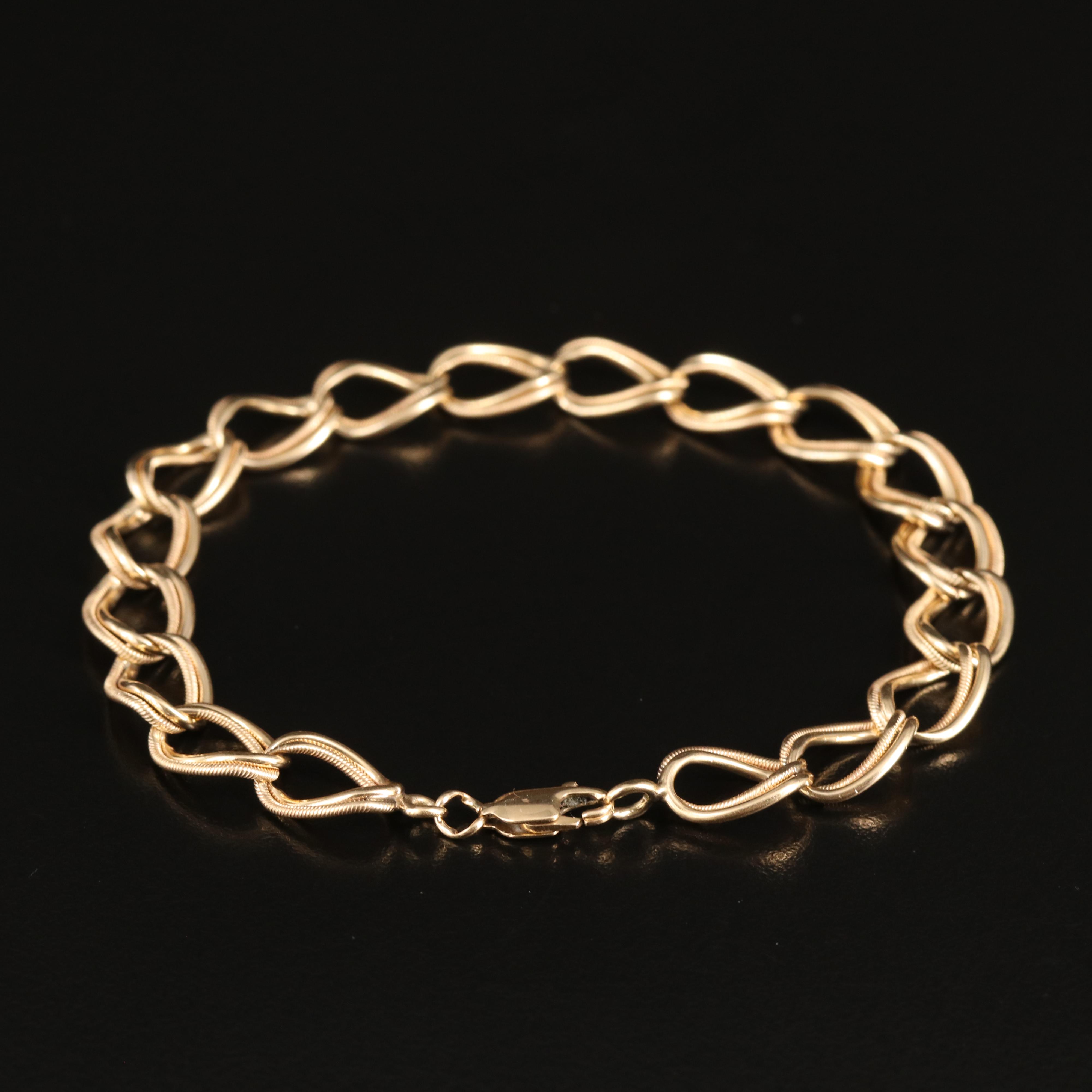 14K Curb Chain Bracelet