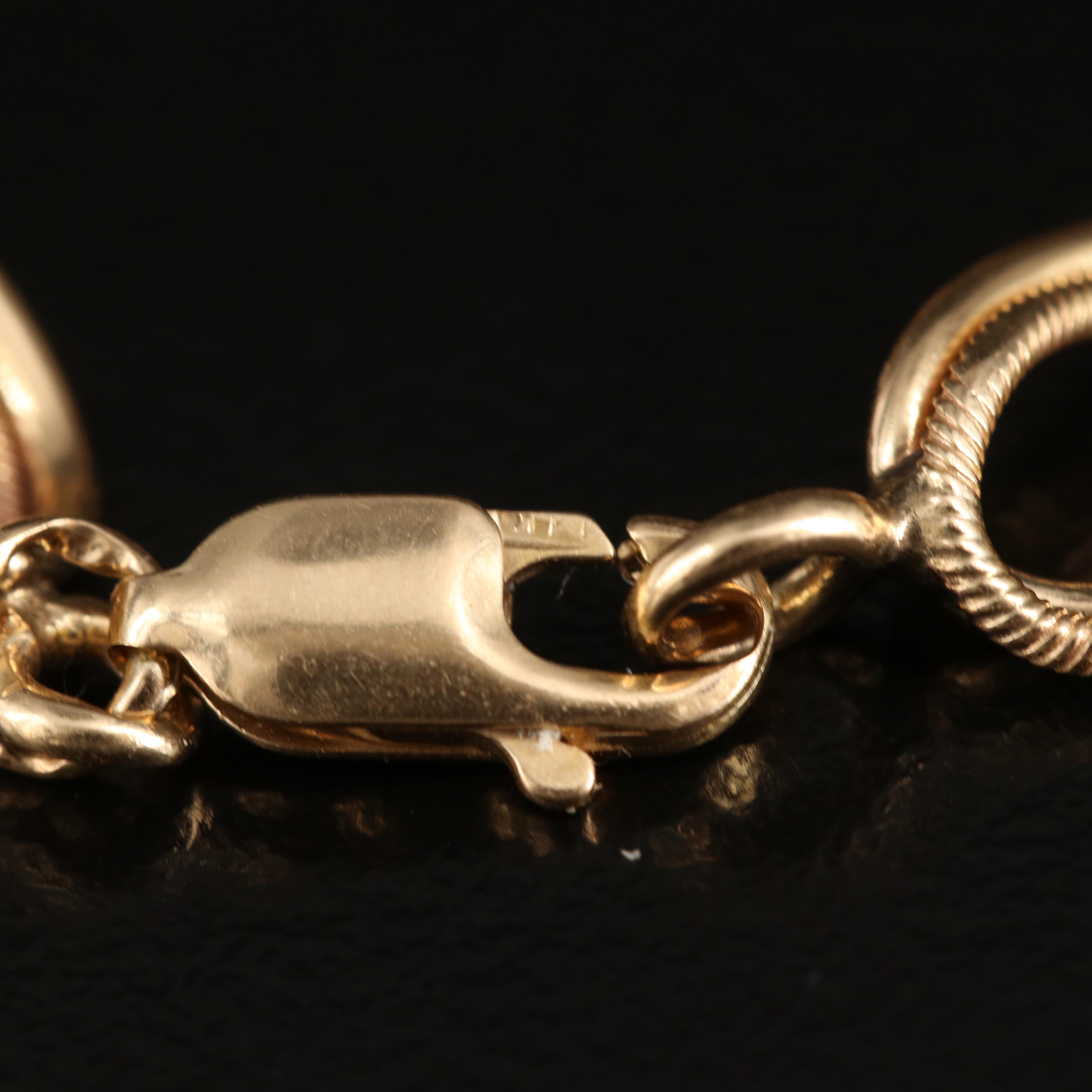 14K Curb Chain Bracelet