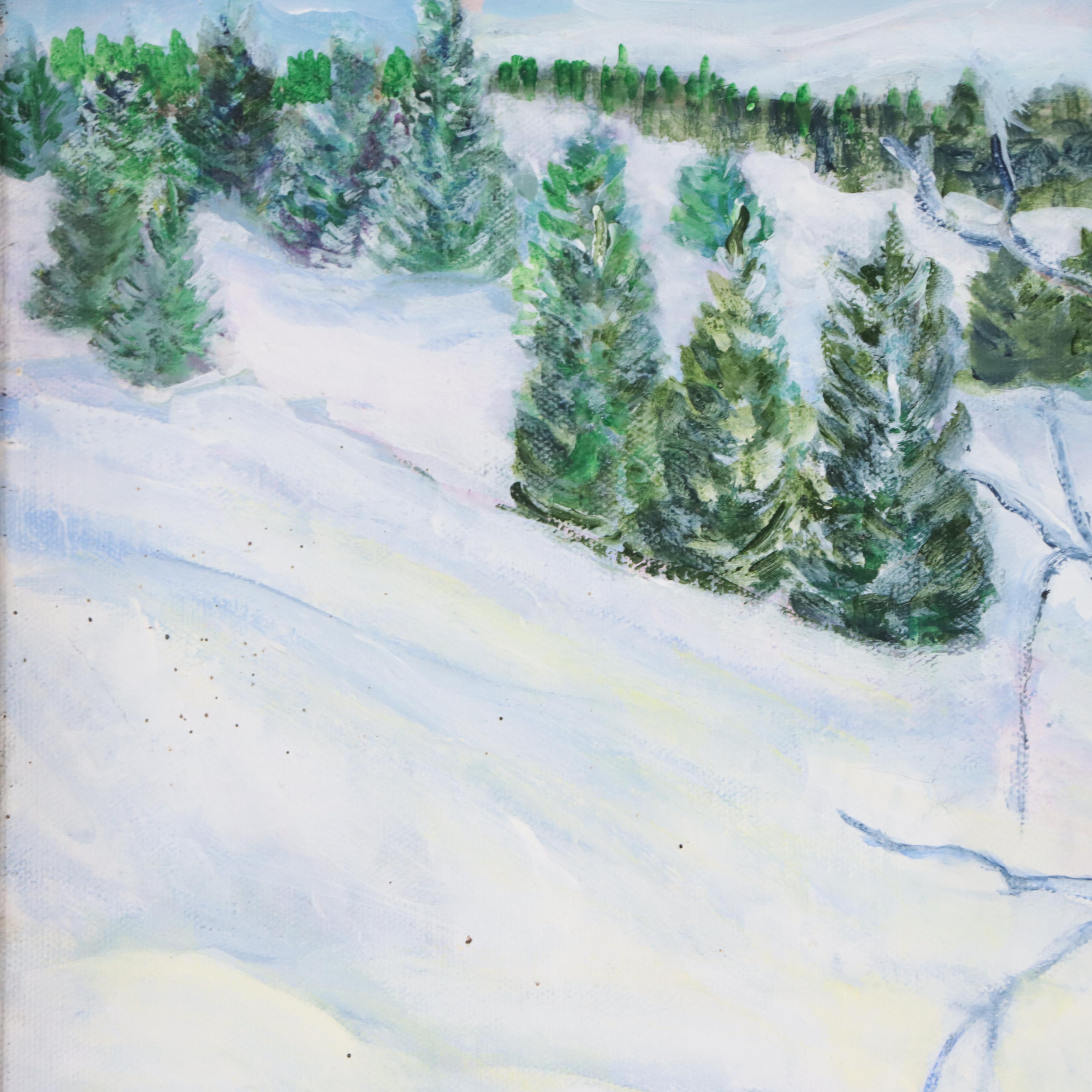Winter Landscape Oil Painting