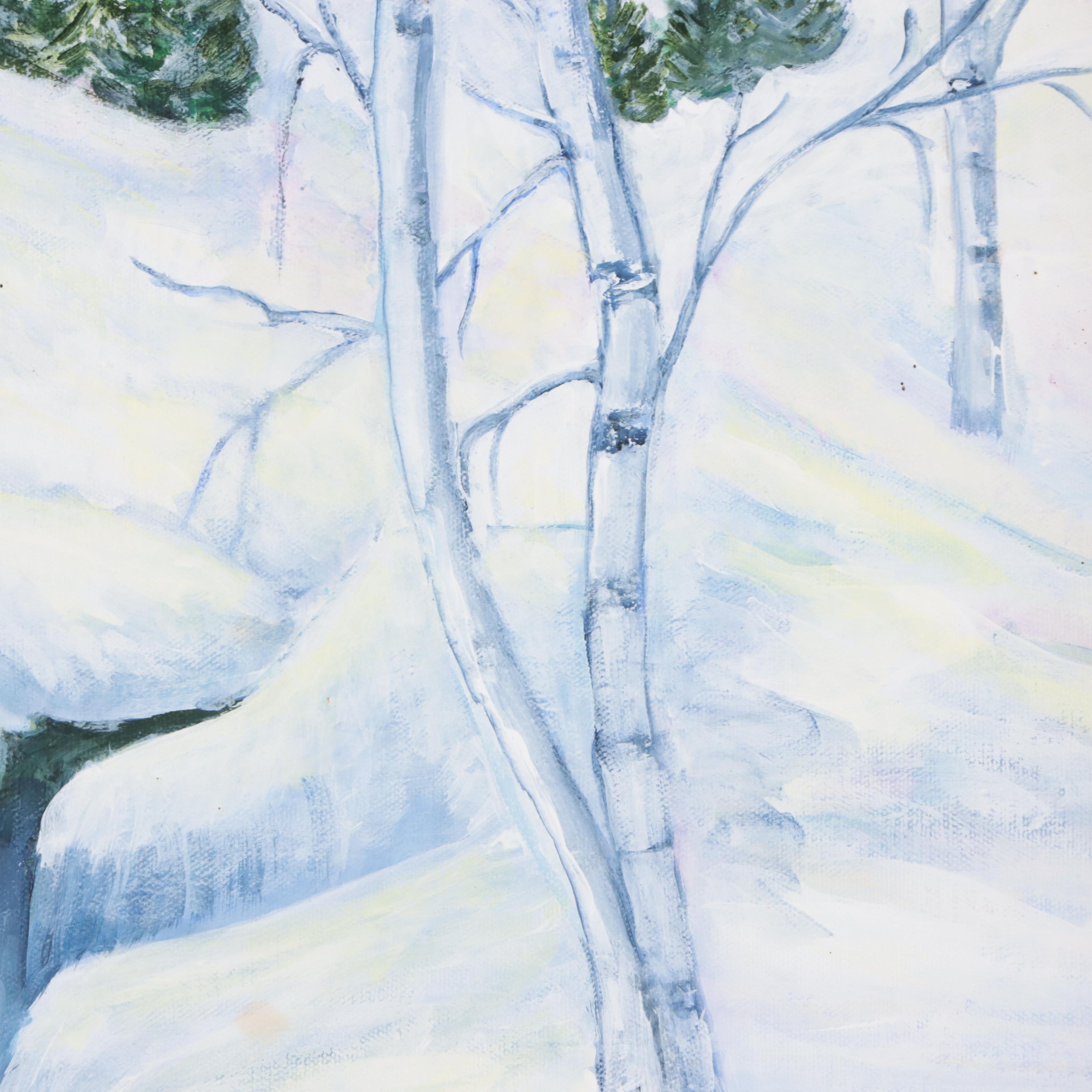 Winter Landscape Oil Painting