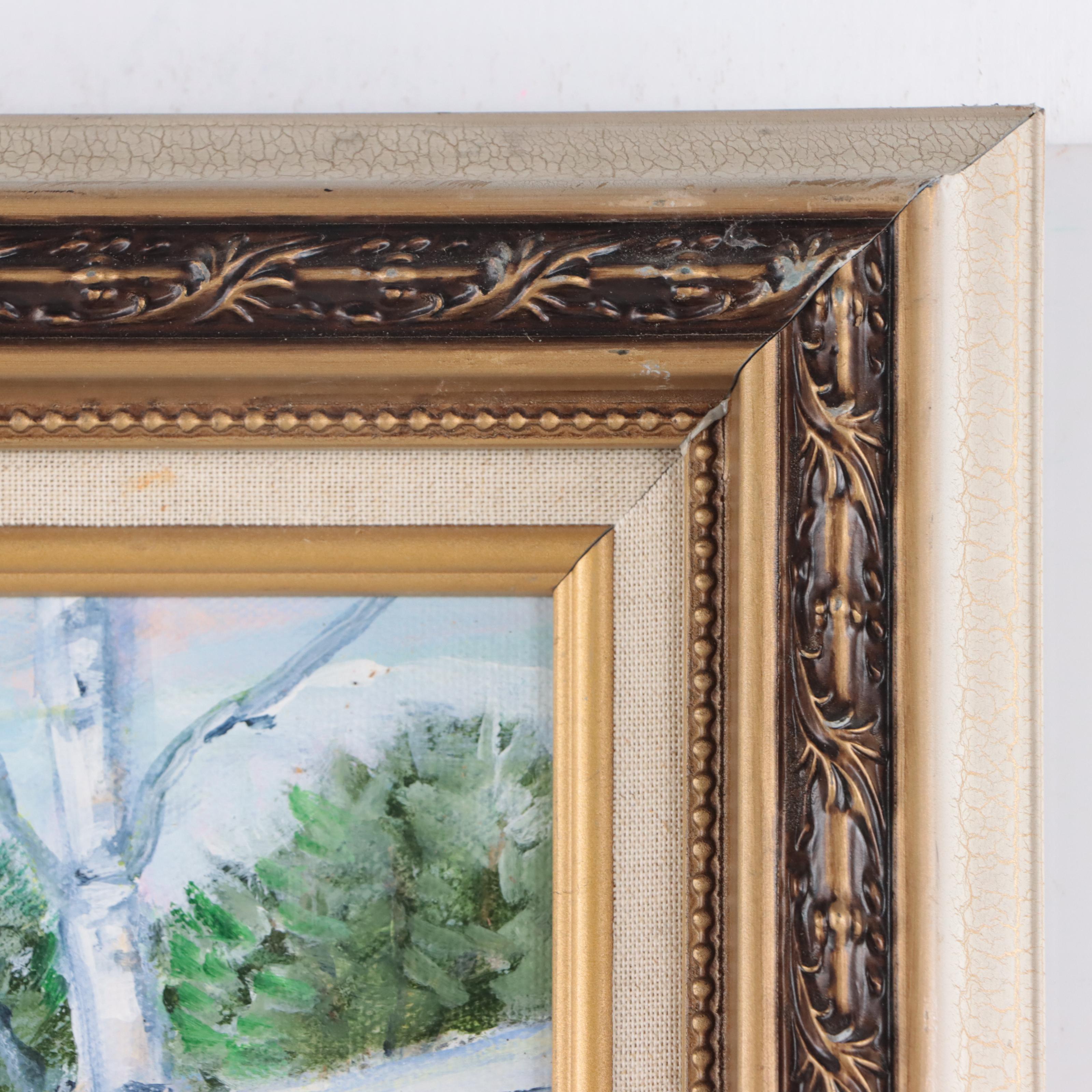 Winter Landscape Oil Painting