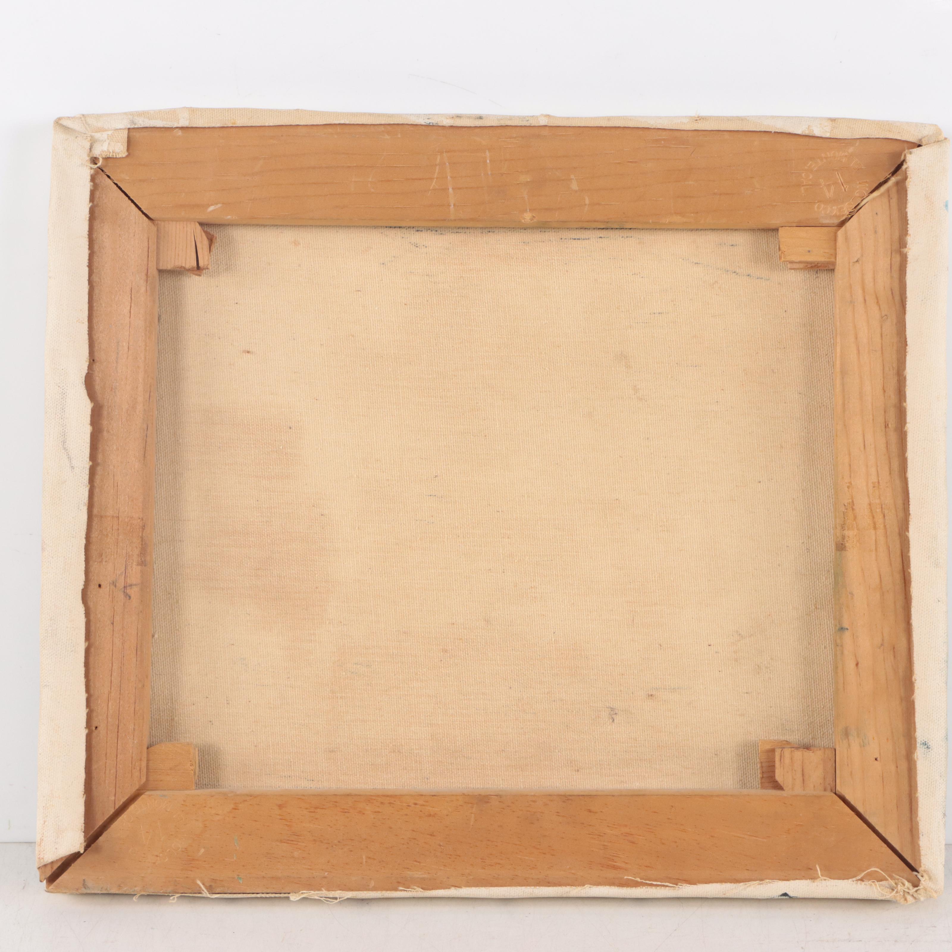 Evelyn Nash Nocturne Nautical Oil Painting, 1971