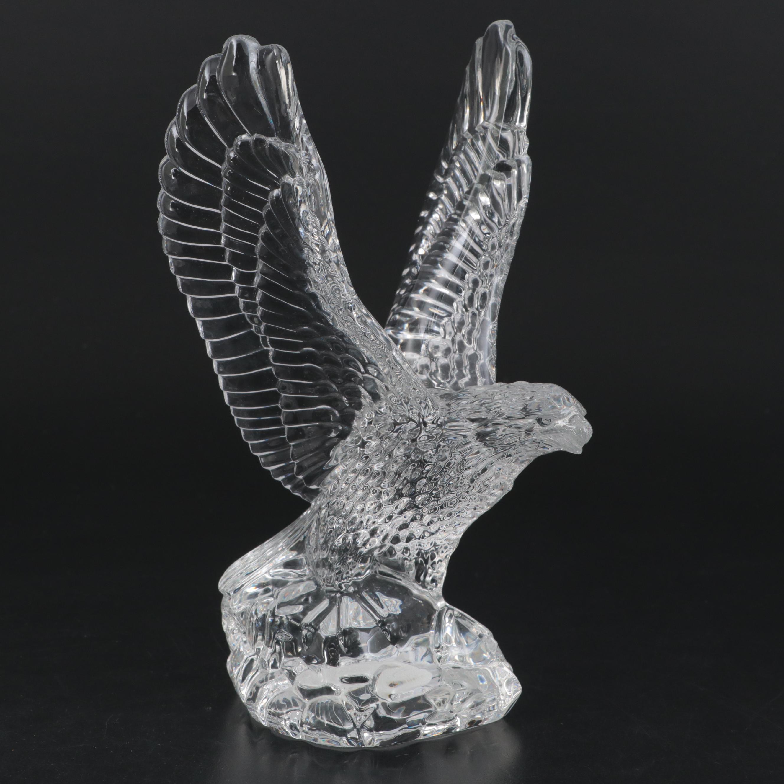 Waterford Crystal "Bald Eagle" Figurine Designed by Fred Curtis