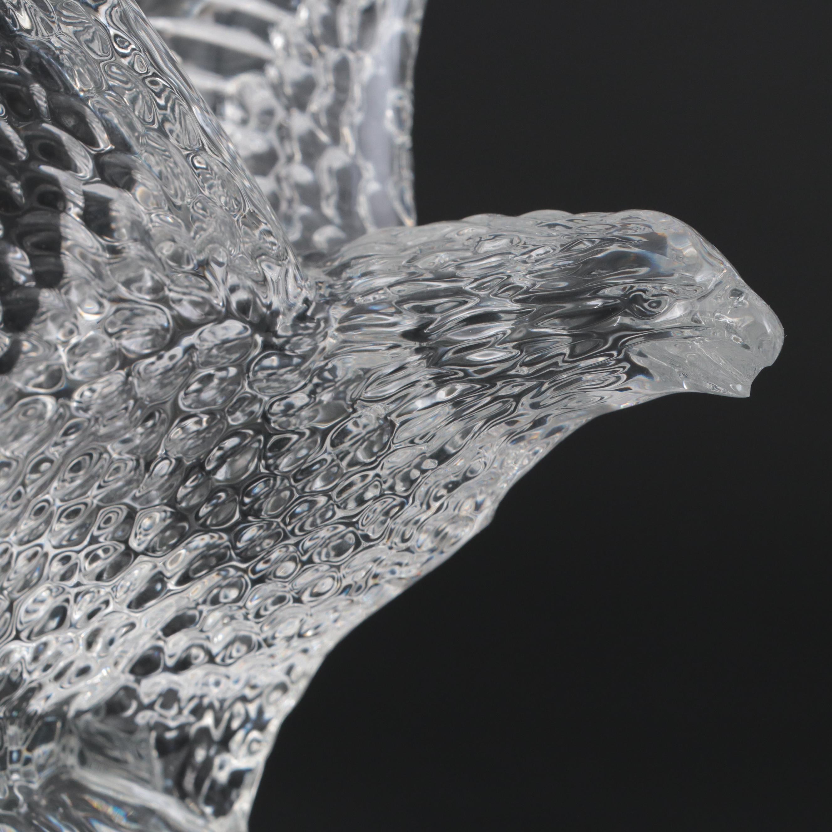 Waterford Crystal "Bald Eagle" Figurine Designed by Fred Curtis