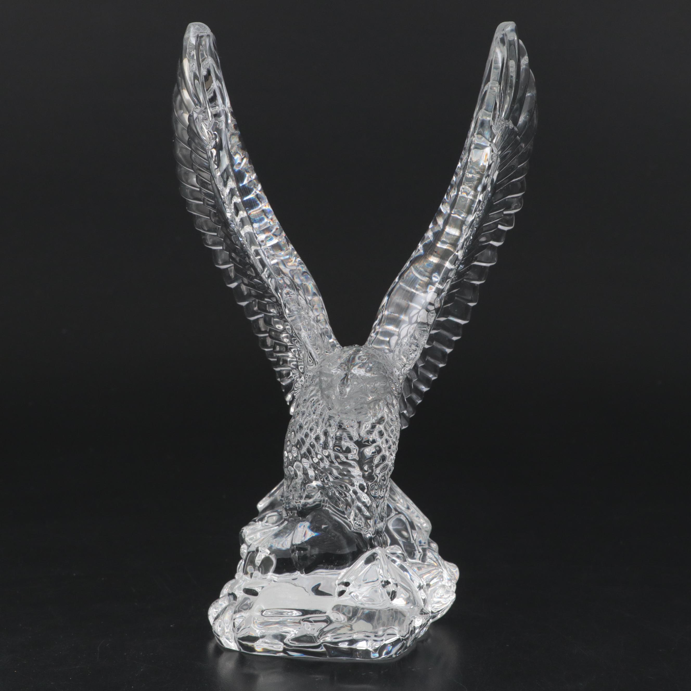 Waterford Crystal "Bald Eagle" Figurine Designed by Fred Curtis