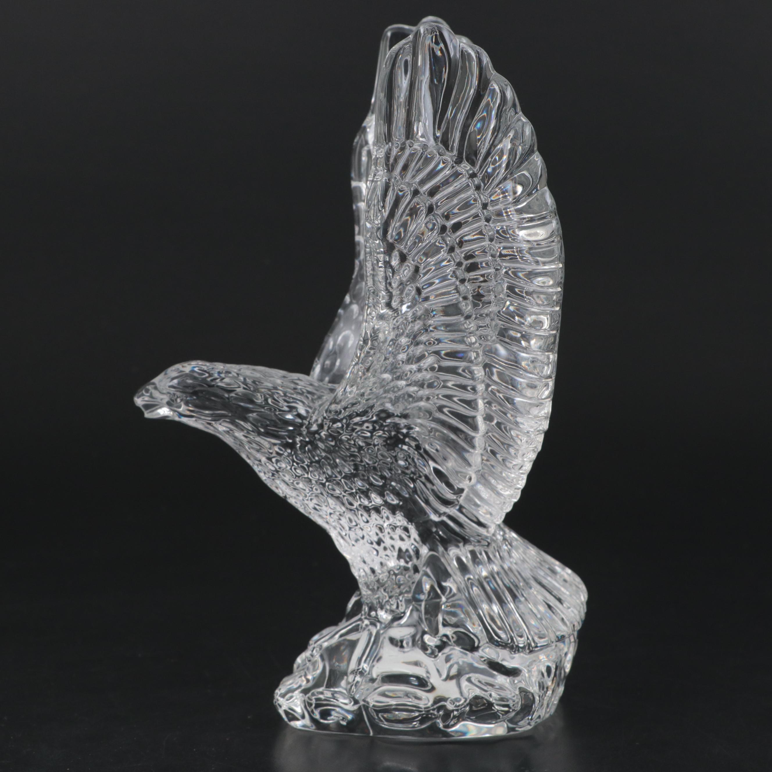 Waterford Crystal "Bald Eagle" Figurine Designed by Fred Curtis