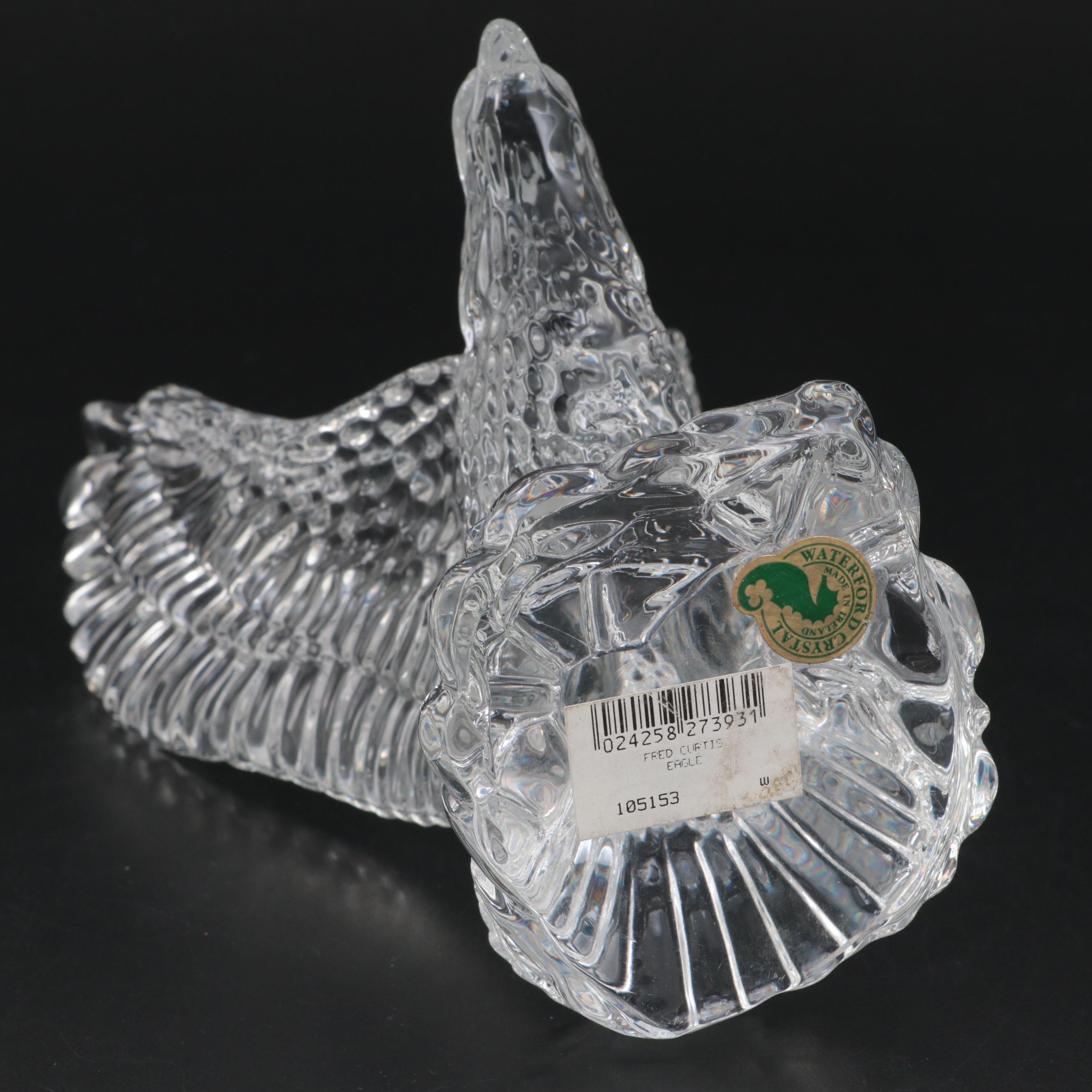Waterford Crystal "Bald Eagle" Figurine Designed by Fred Curtis