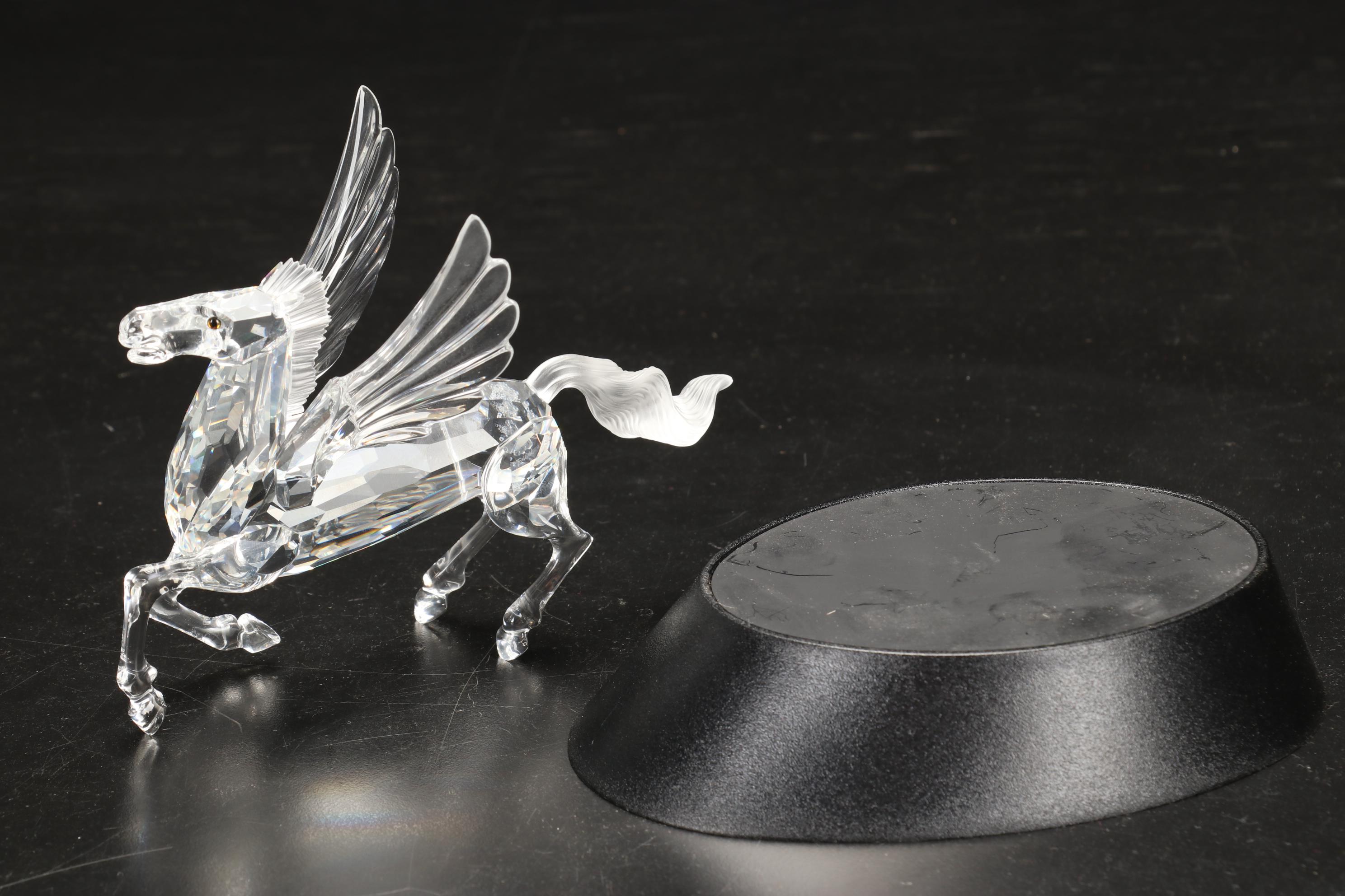Swarovski Fabulous Creatures "Pegasus" Frosted and Clear Crystal Figurine, 1998