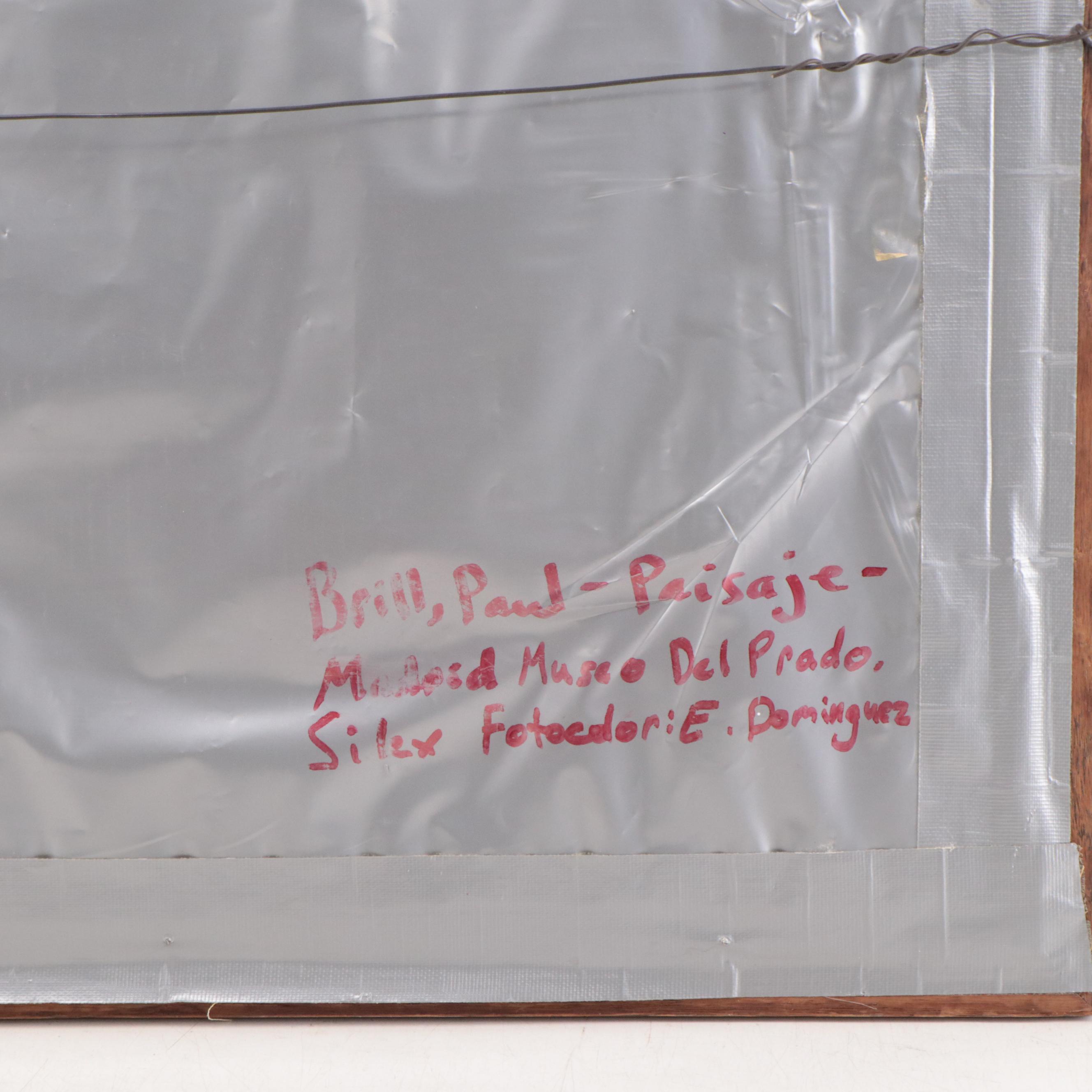 Offset Lithograph After Saak van Oosten "Landscape With Boats"