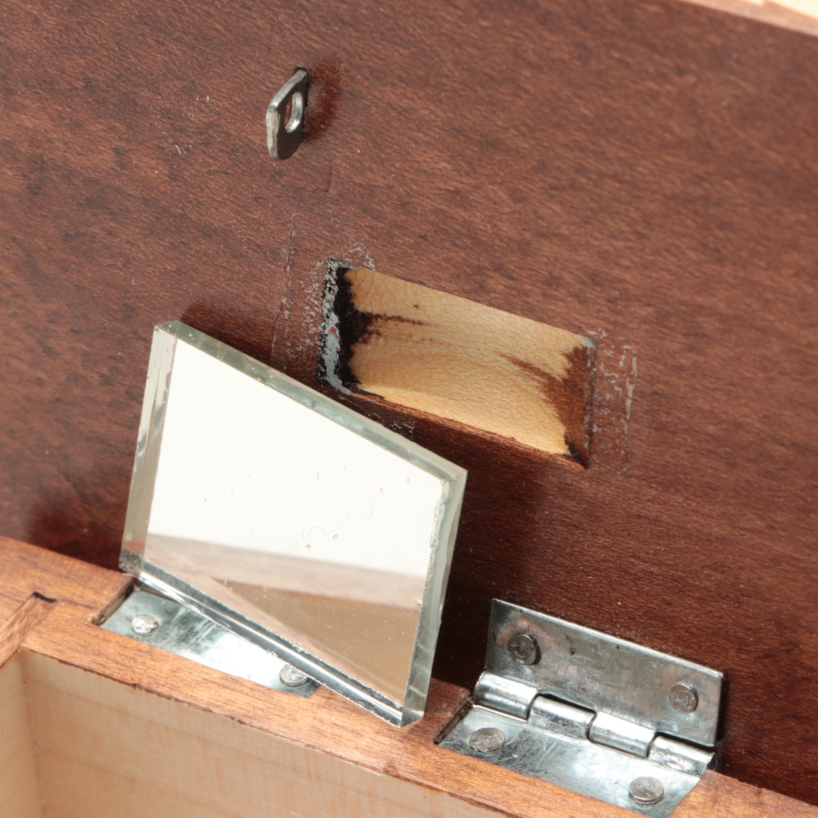 Schmid-Linder Marquetry Inlaid Box with Budapest Puzzle Box