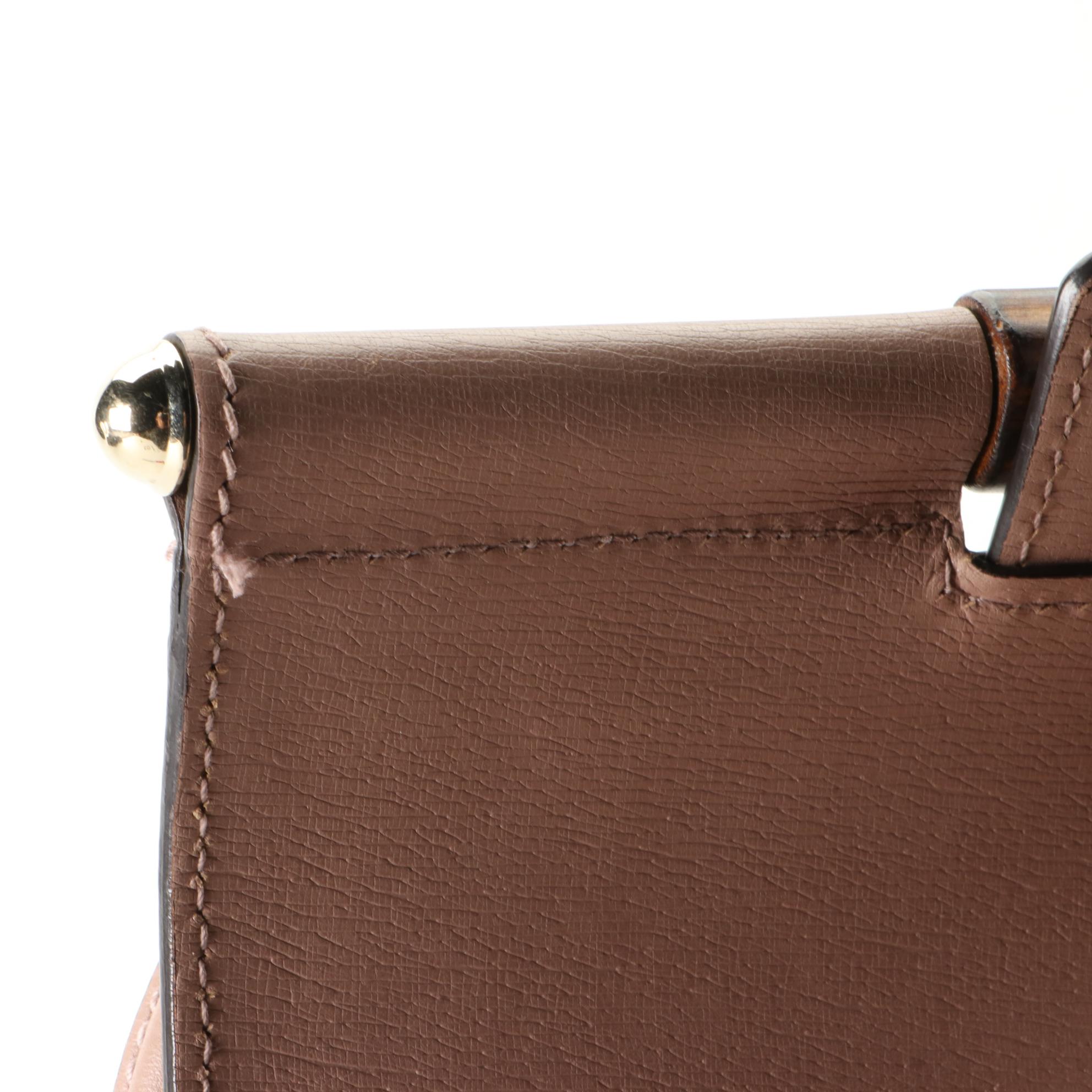 Gucci Bamboo Bullet Handbag in Leather