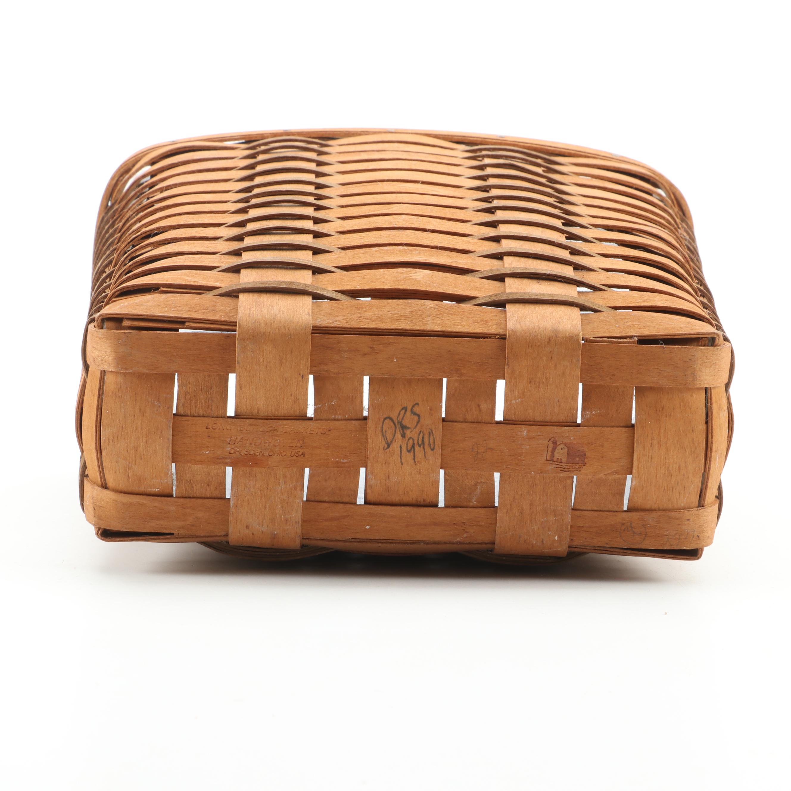 Longaberger 1998 "Horizon of Hope" Basket with Other Longaberger Baskets