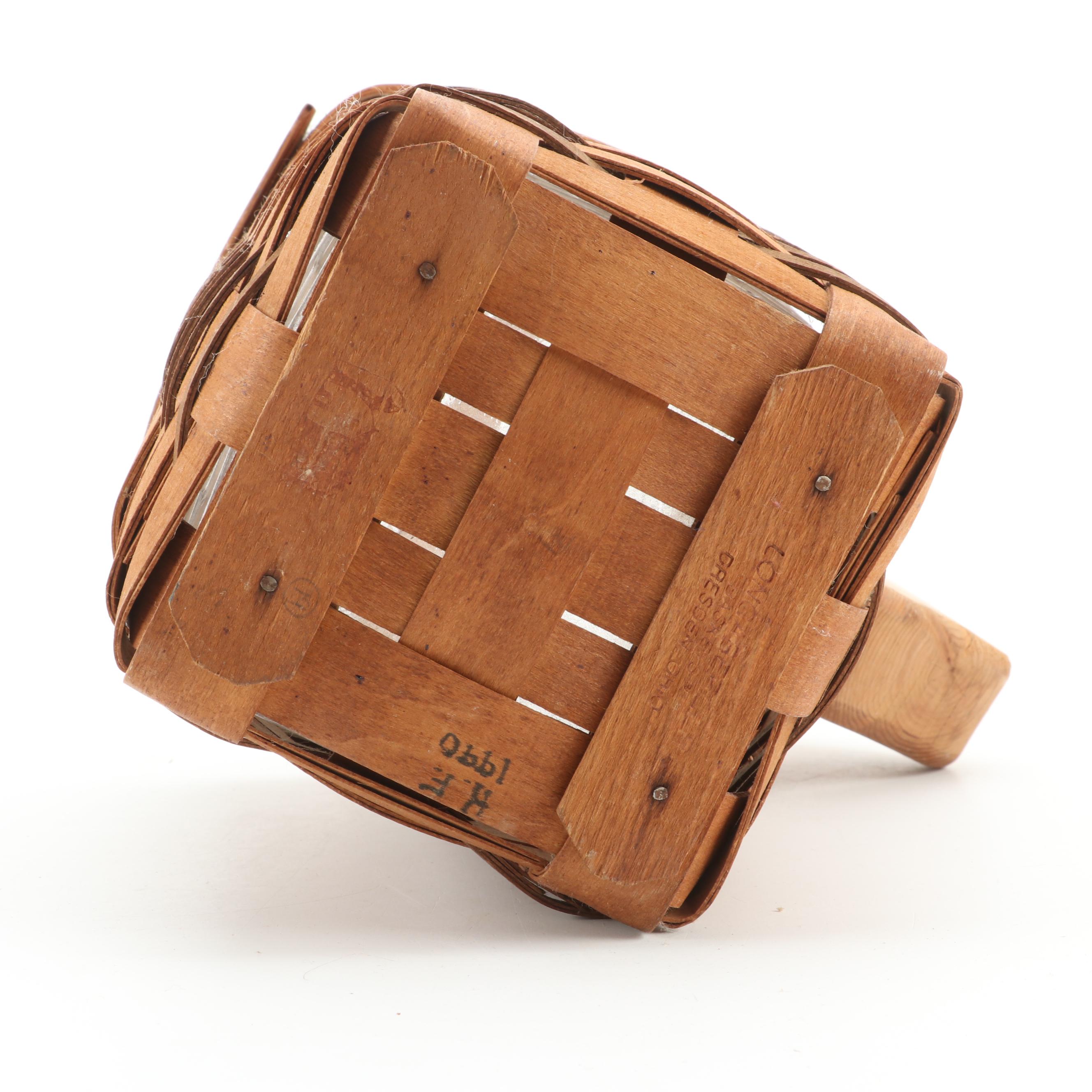 Longaberger 1998 "Horizon of Hope" Basket with Other Longaberger Baskets