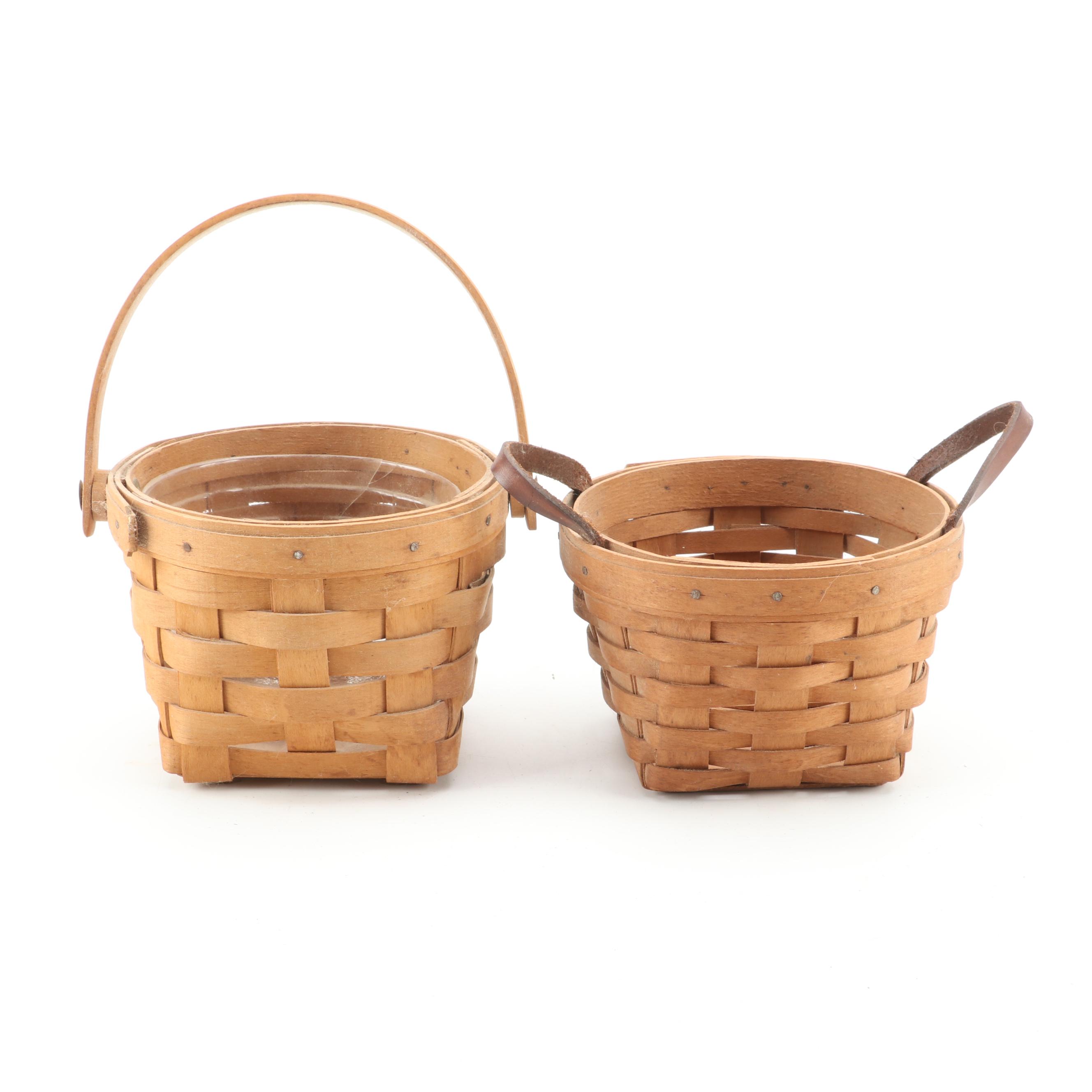 Longaberger 1998 "Horizon of Hope" Basket with Other Longaberger Baskets
