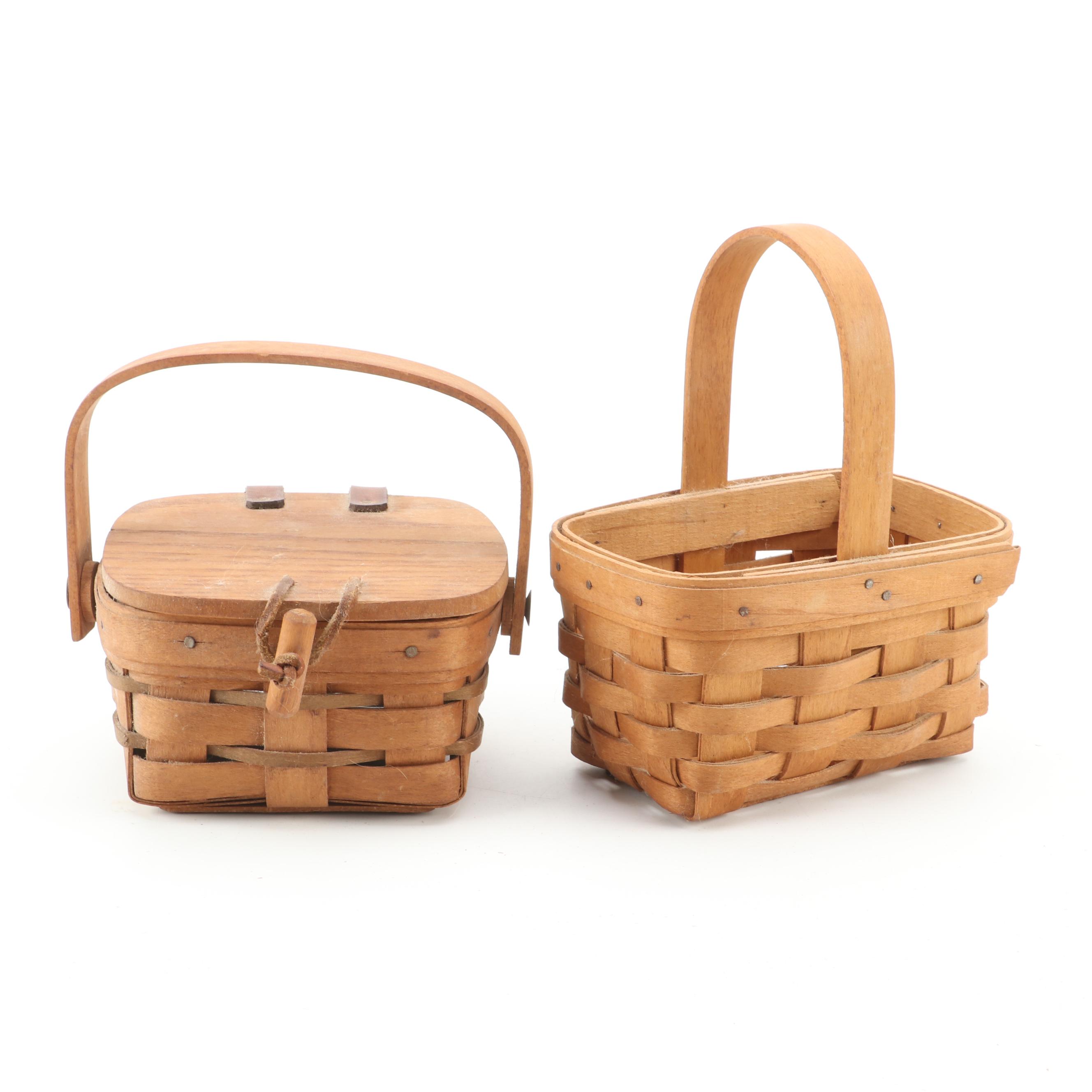 Longaberger 1998 "Horizon of Hope" Basket with Other Longaberger Baskets