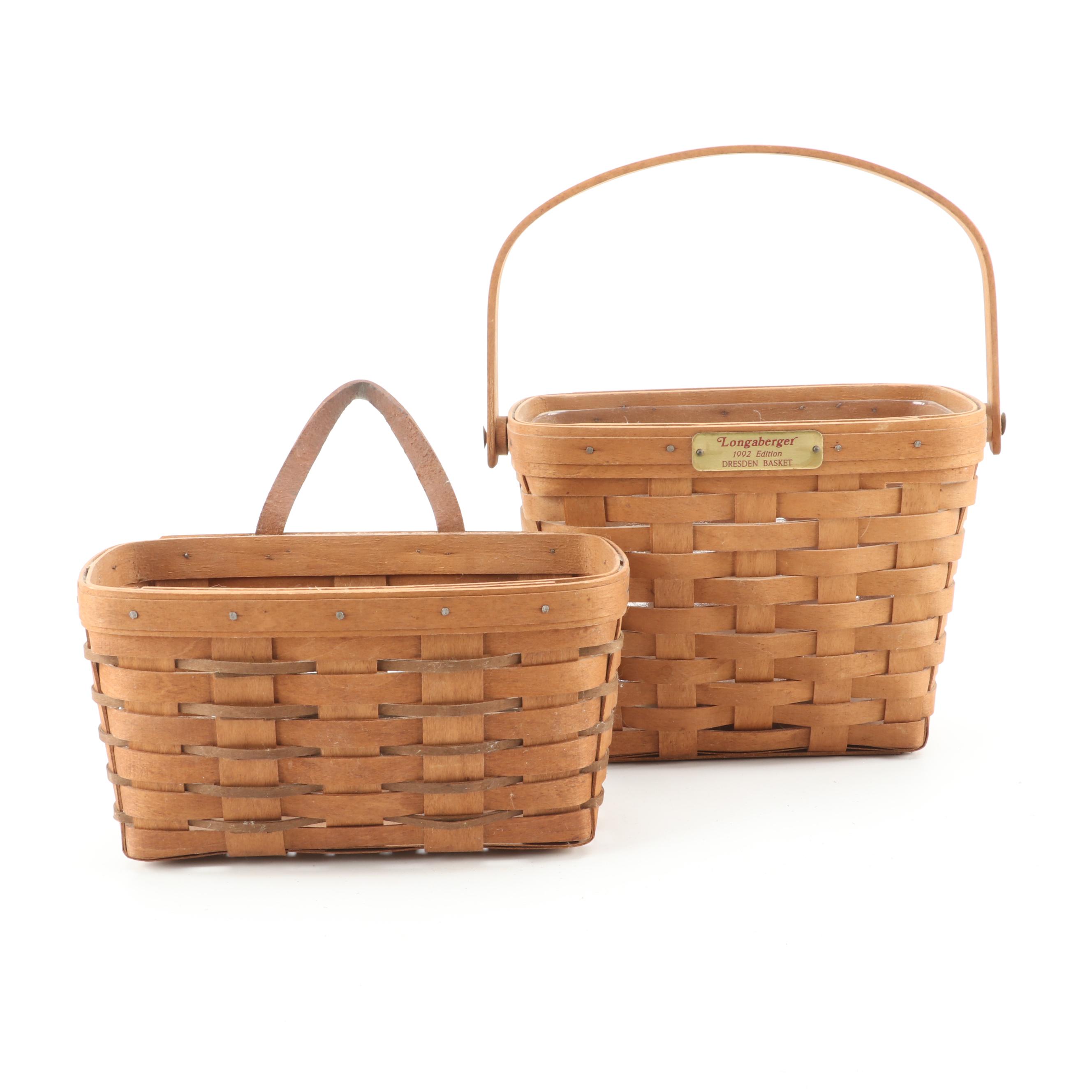 Longaberger 1998 "Horizon of Hope" Basket with Other Longaberger Baskets