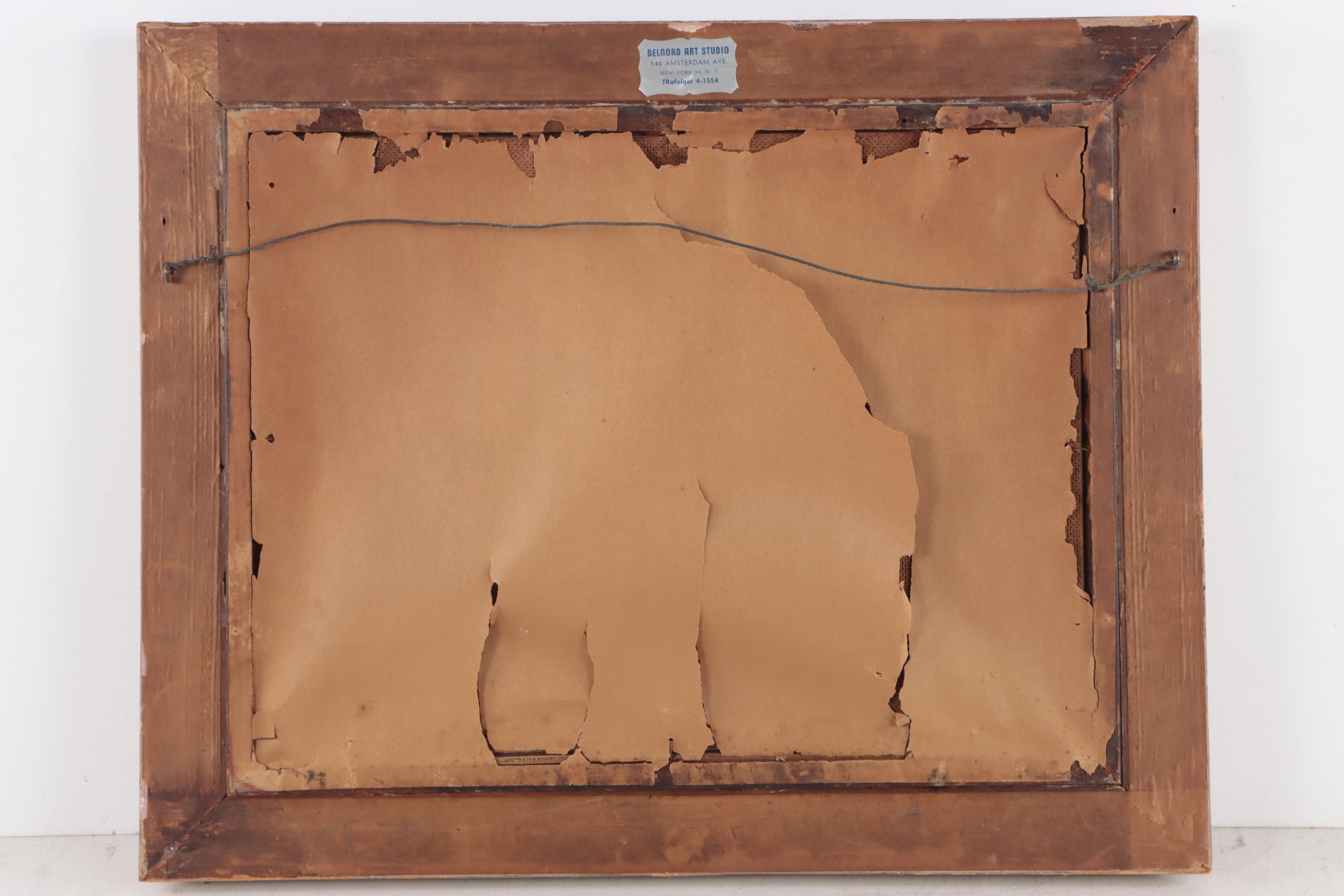 Parisian Street Scene With Eiffel Tower Oil Painting