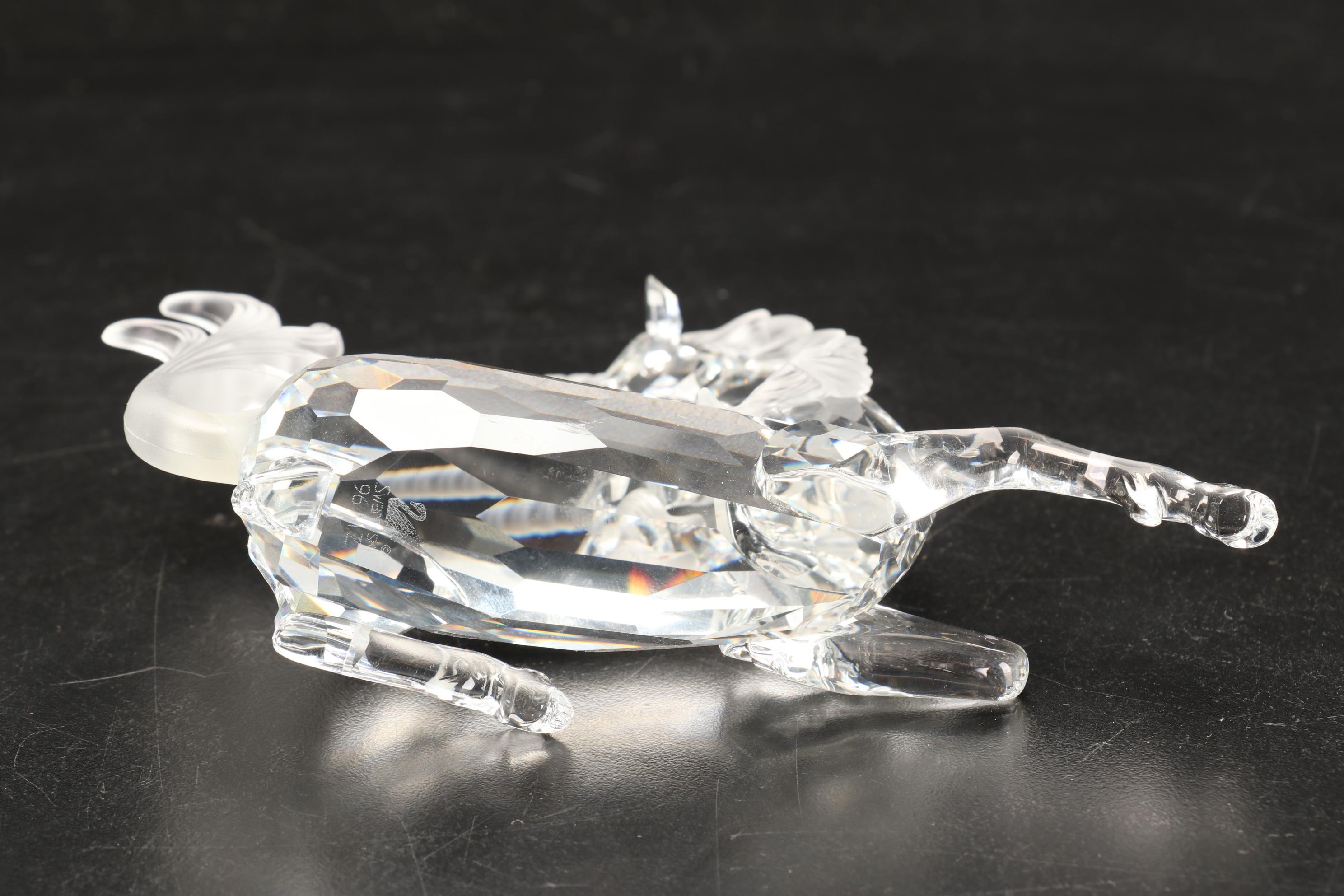 Swarovski Fabulous Creatures "Unicorn" Frosted and Clear Crystal Figurine, 1996