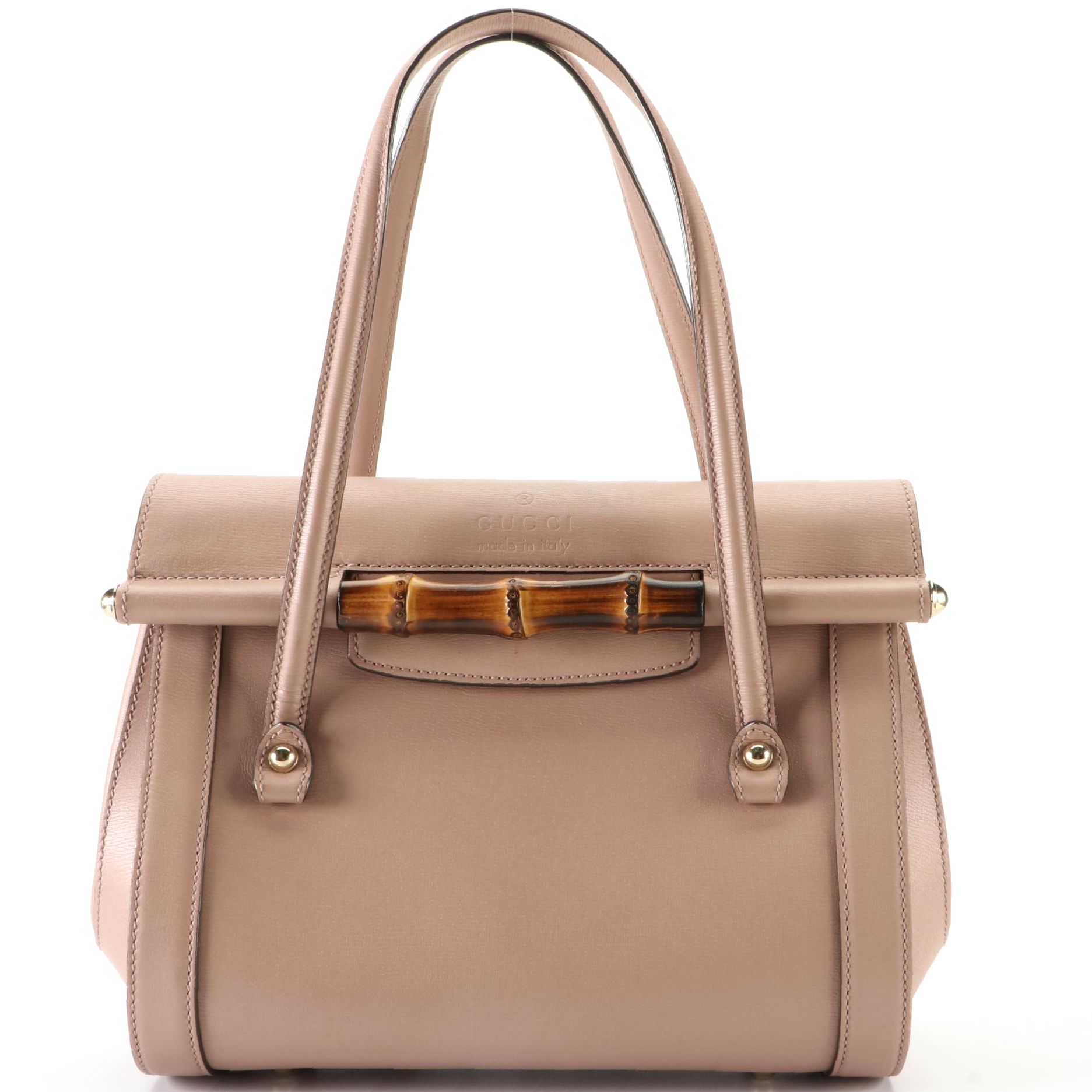 Gucci Bamboo Bullet Handbag in Leather