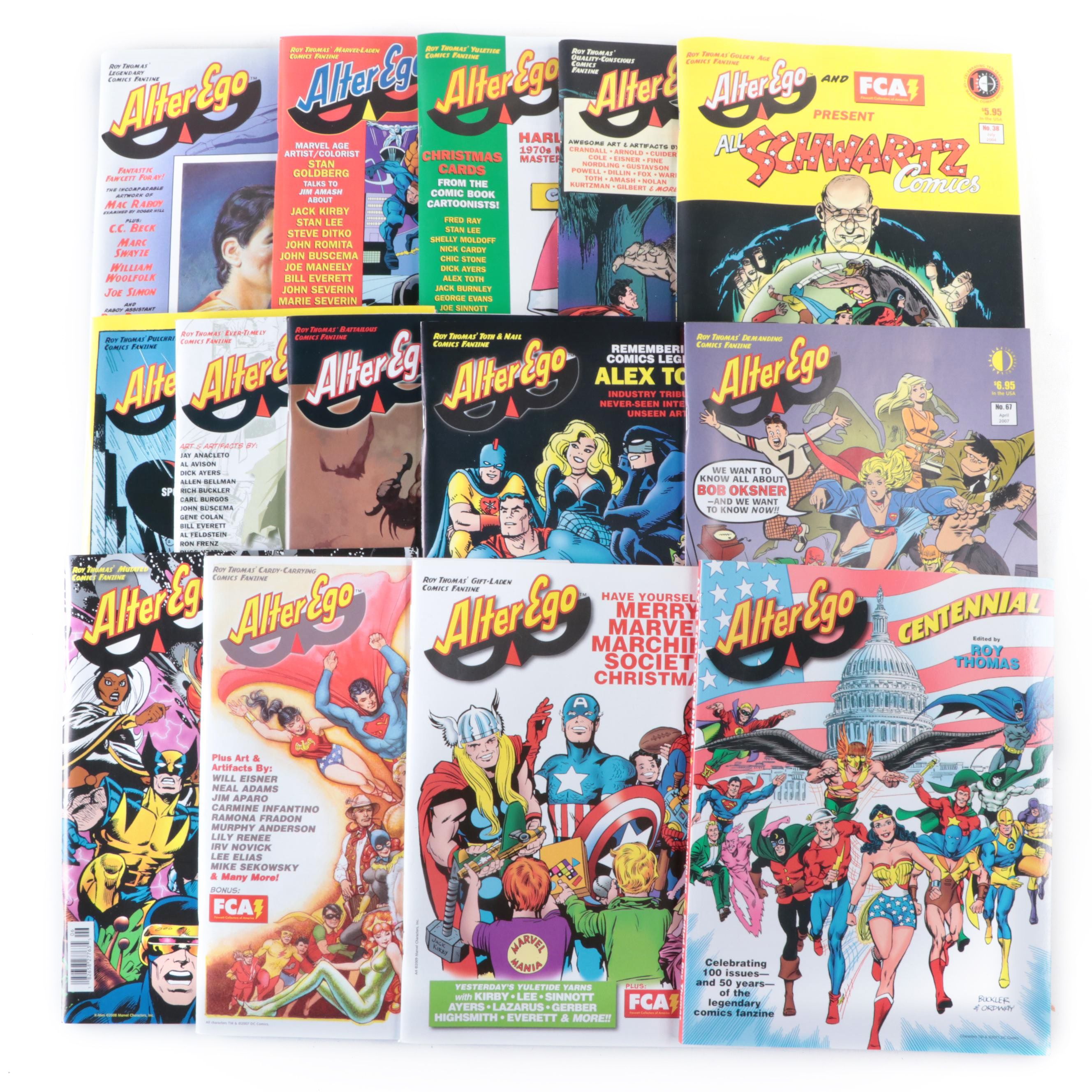 "Alter Ego" Comic Book Fanzine Issues Edited by Roy Thomas