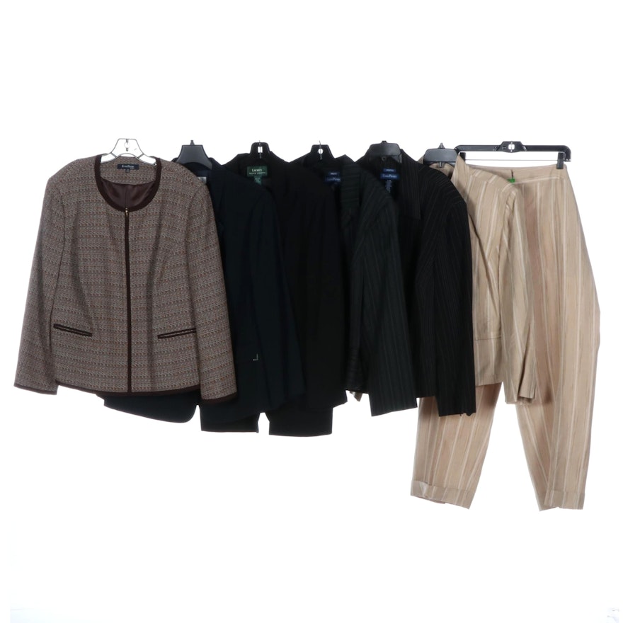 Lauren Ralph Lauren, Tahari, and Evan-Picone Suiting Jackets and Pantsuit