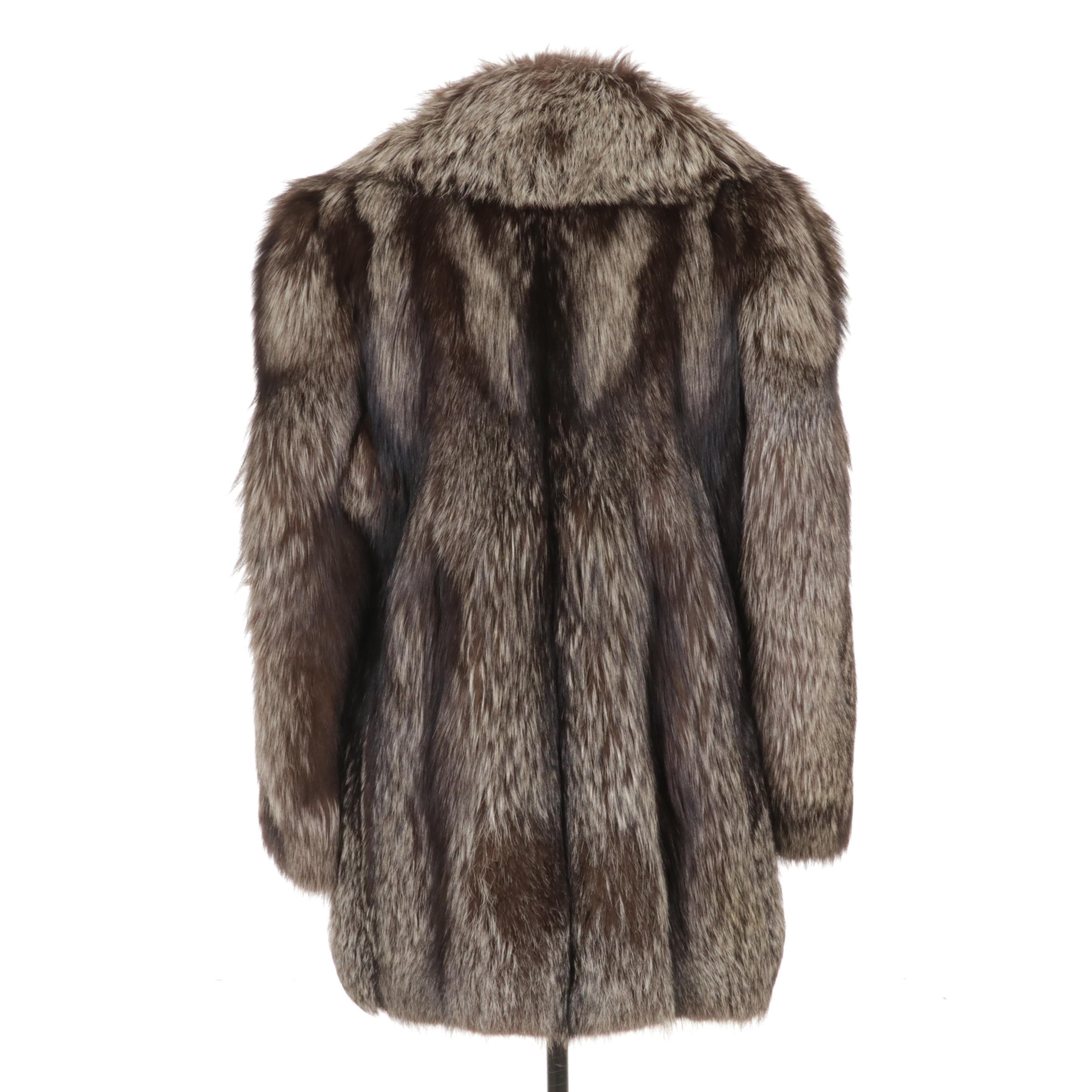 Crystal Fox Fur Coat by Donald Brooks for Bonwit Teller