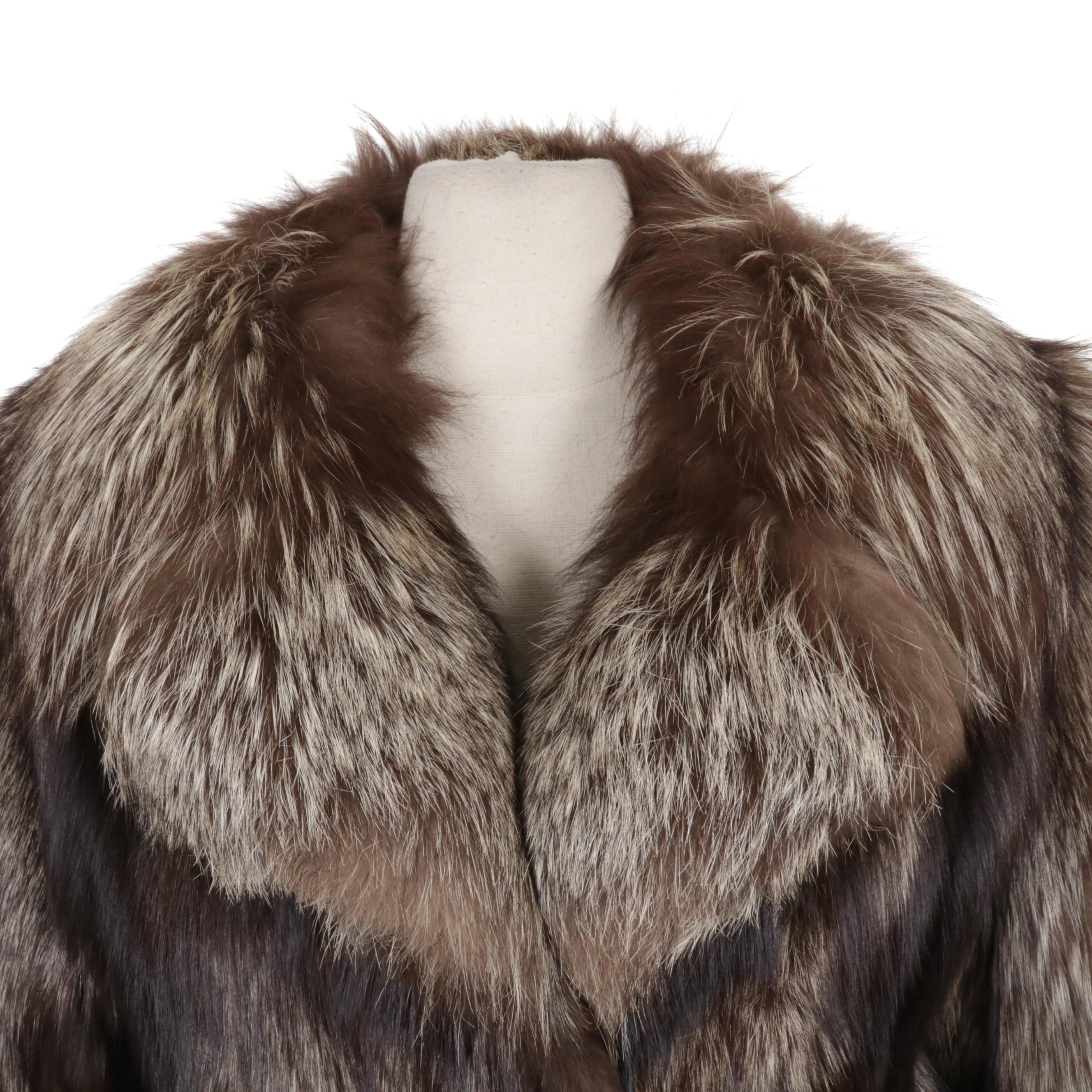 Crystal Fox Fur Coat by Donald Brooks for Bonwit Teller