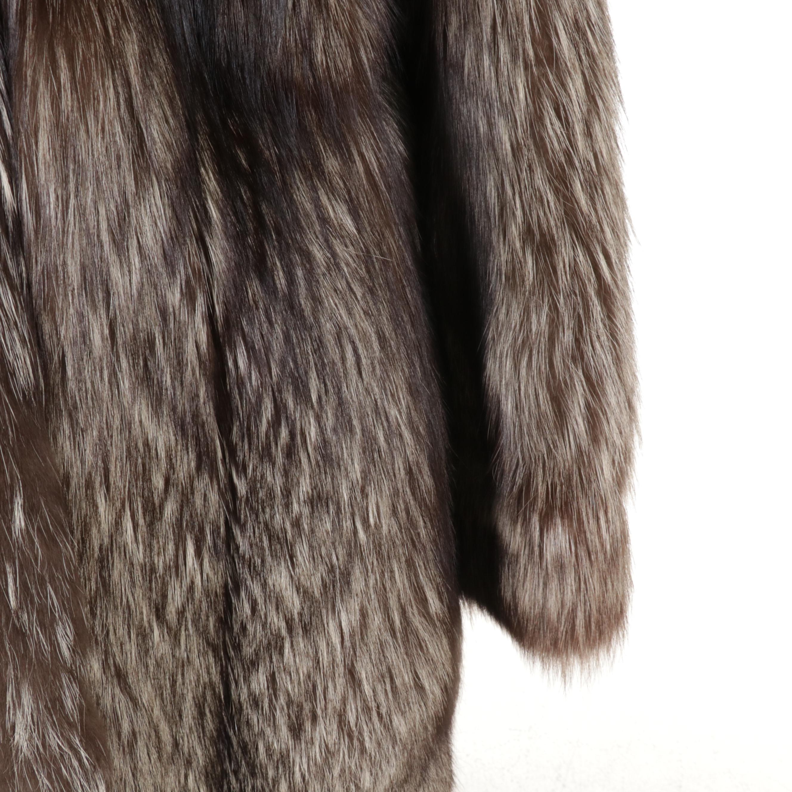 Crystal Fox Fur Coat by Donald Brooks for Bonwit Teller