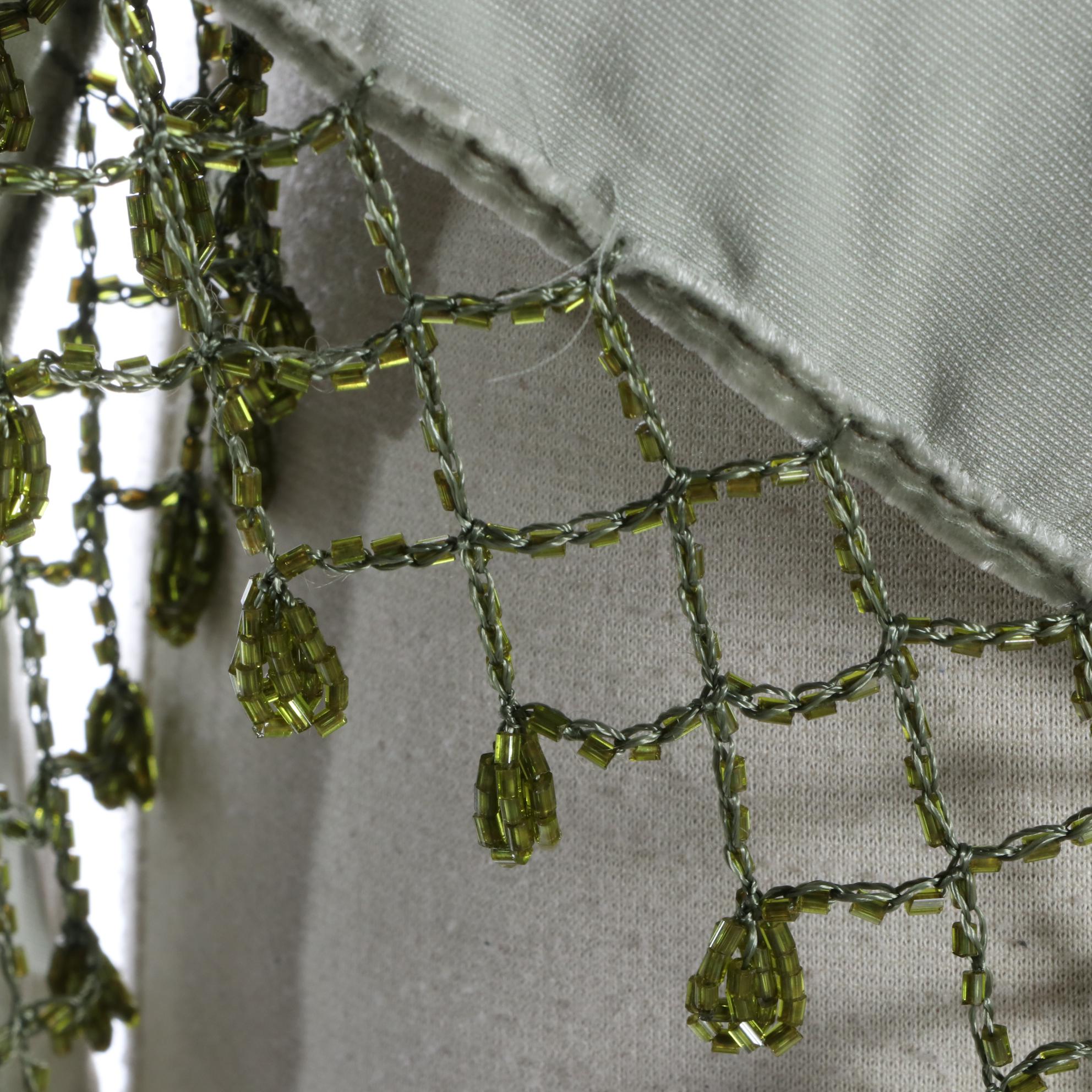 Kirks Folly Beaded Peacock Velvet Scarf Shawl