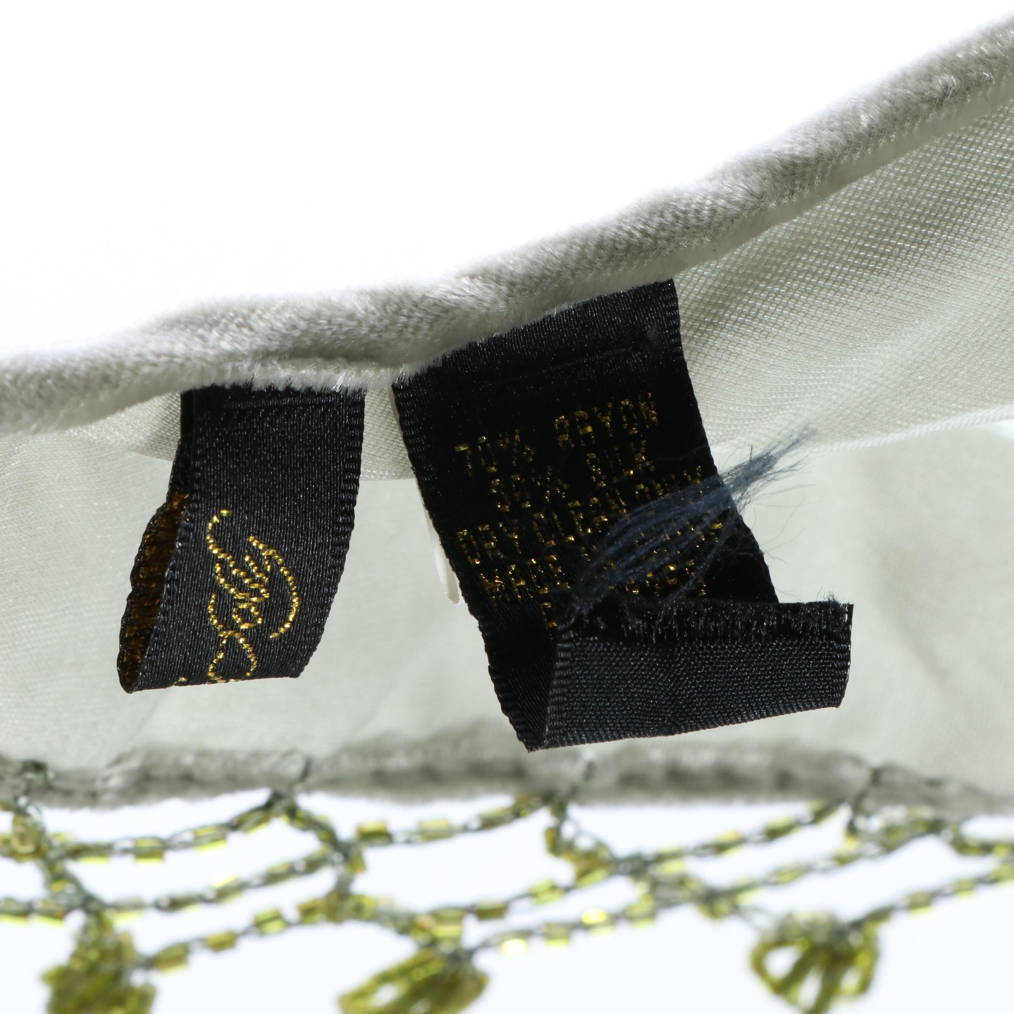 Kirks Folly Beaded Peacock Velvet Scarf Shawl