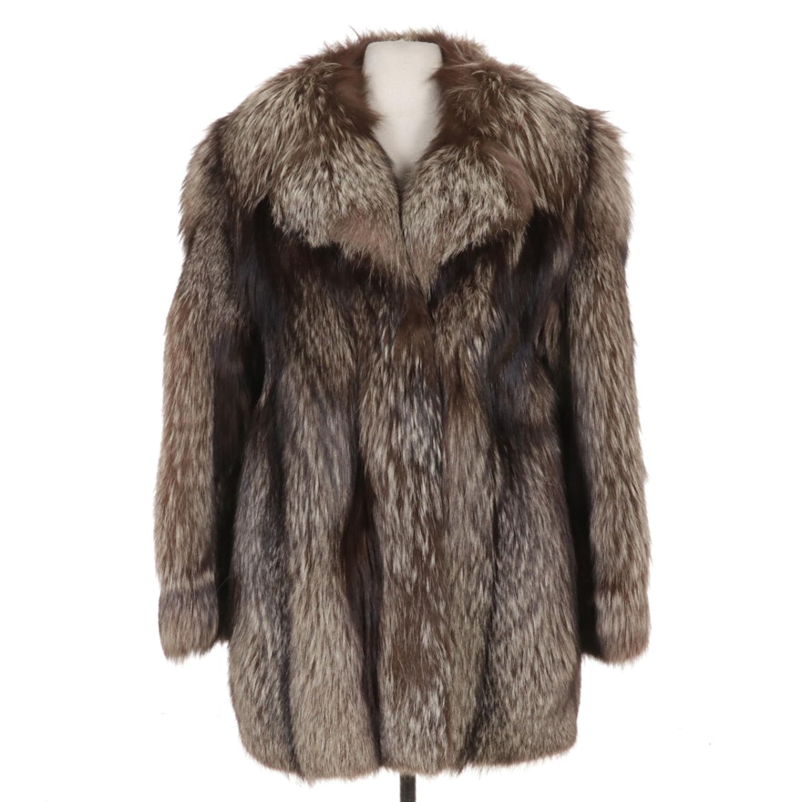 Crystal Fox Fur Coat by Donald Brooks for Bonwit Teller
