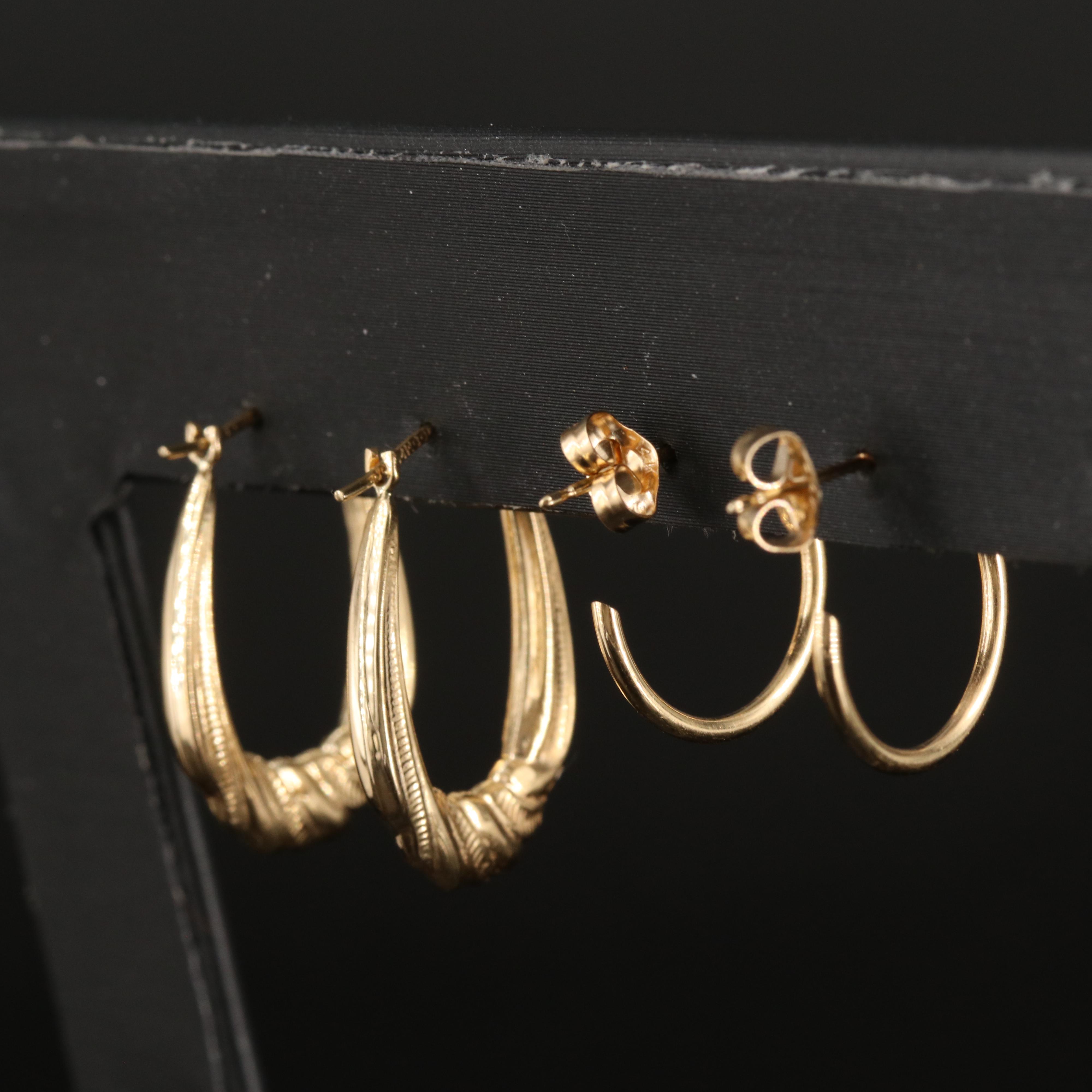 14K Hoop Earrings