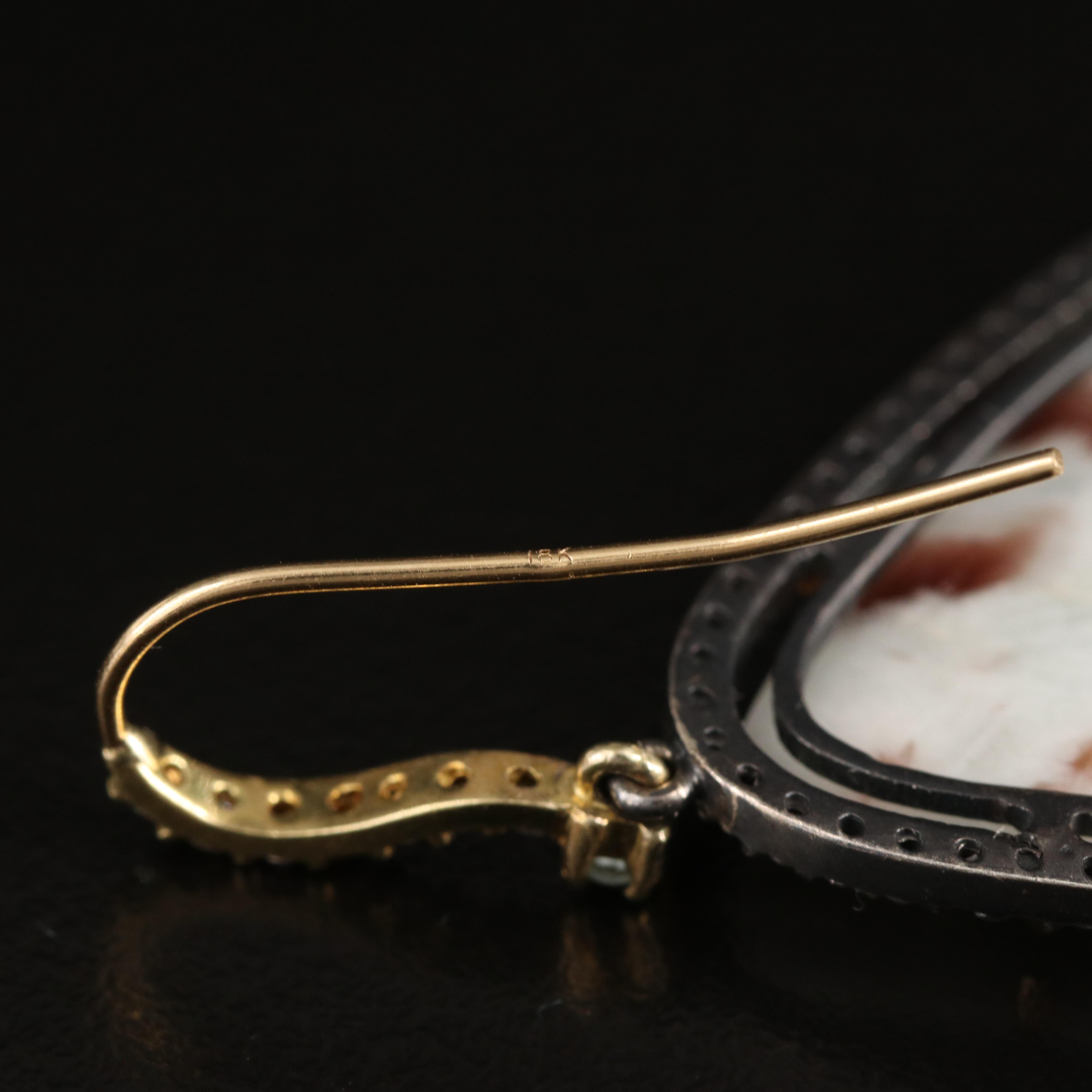 Sterling Tourmaline in Feldspar, Aquamarine and 1.51 CTW Diamond Earrings