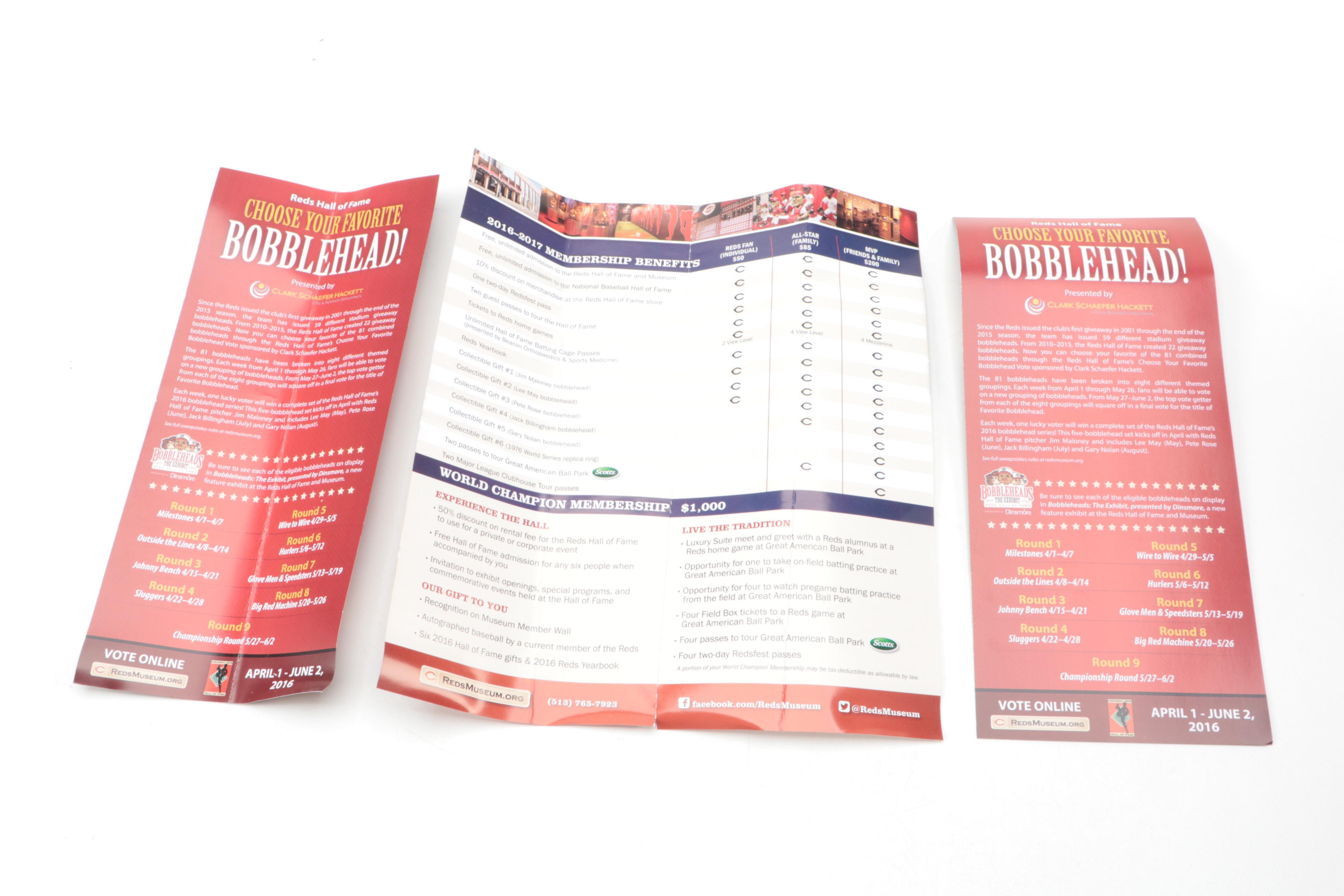 Cincinnati Reds Lee May and Jim Maloney Reds HOF Bobbleheads, Tickets, More