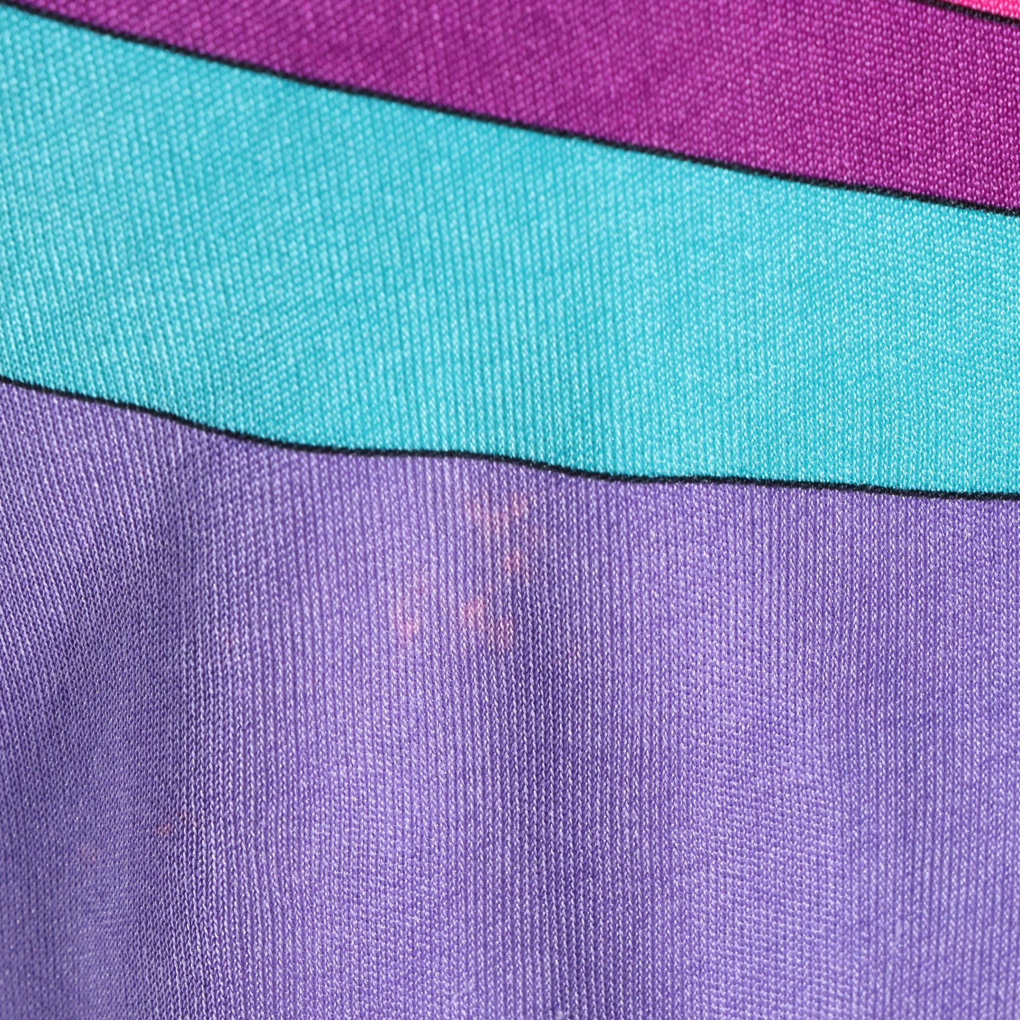 Emilio Pucci Firenze Multicolor Top in Jersey Knit