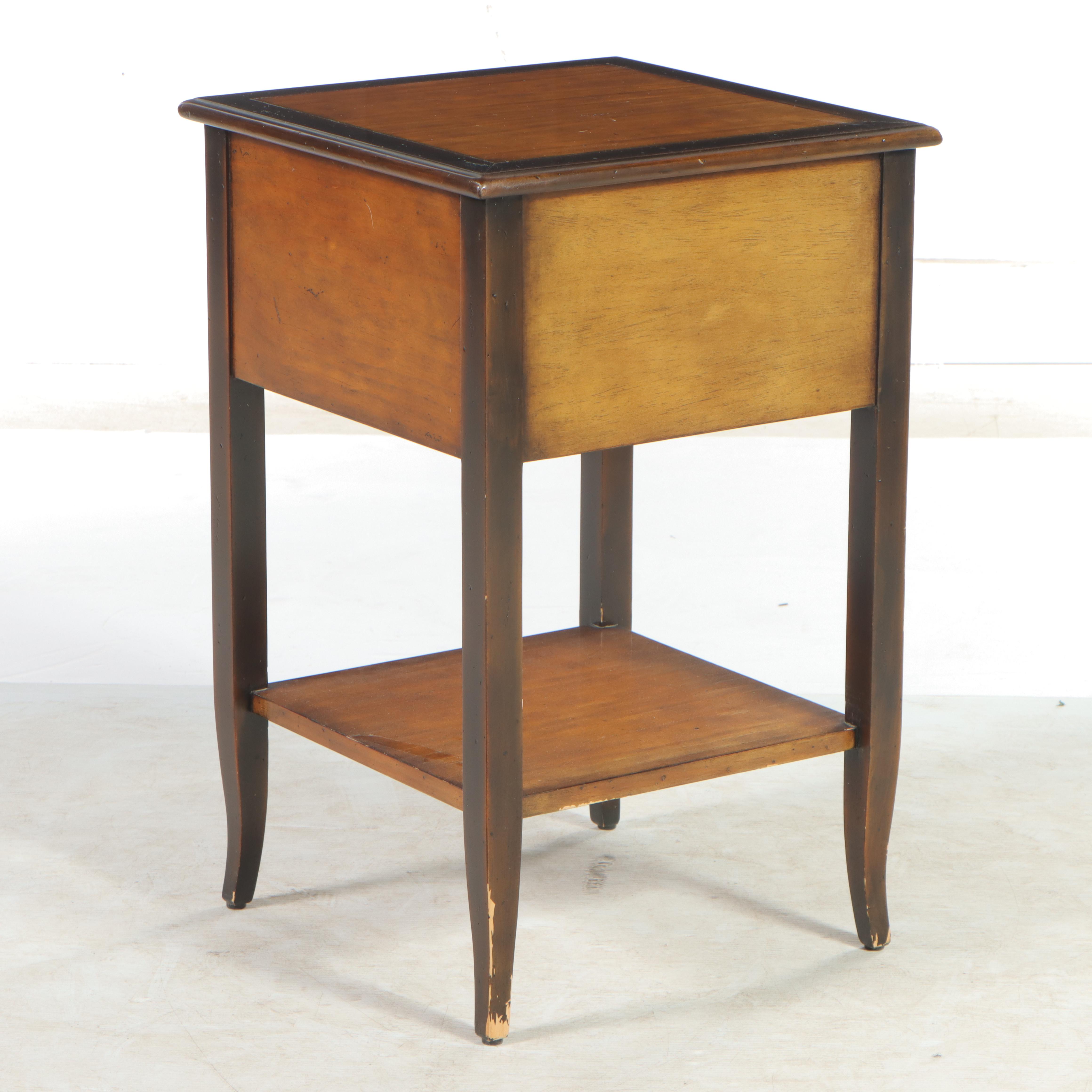 Theodore Alexander "Atelier de la Madeleine" Paint-Decorated Hardwood Side Table