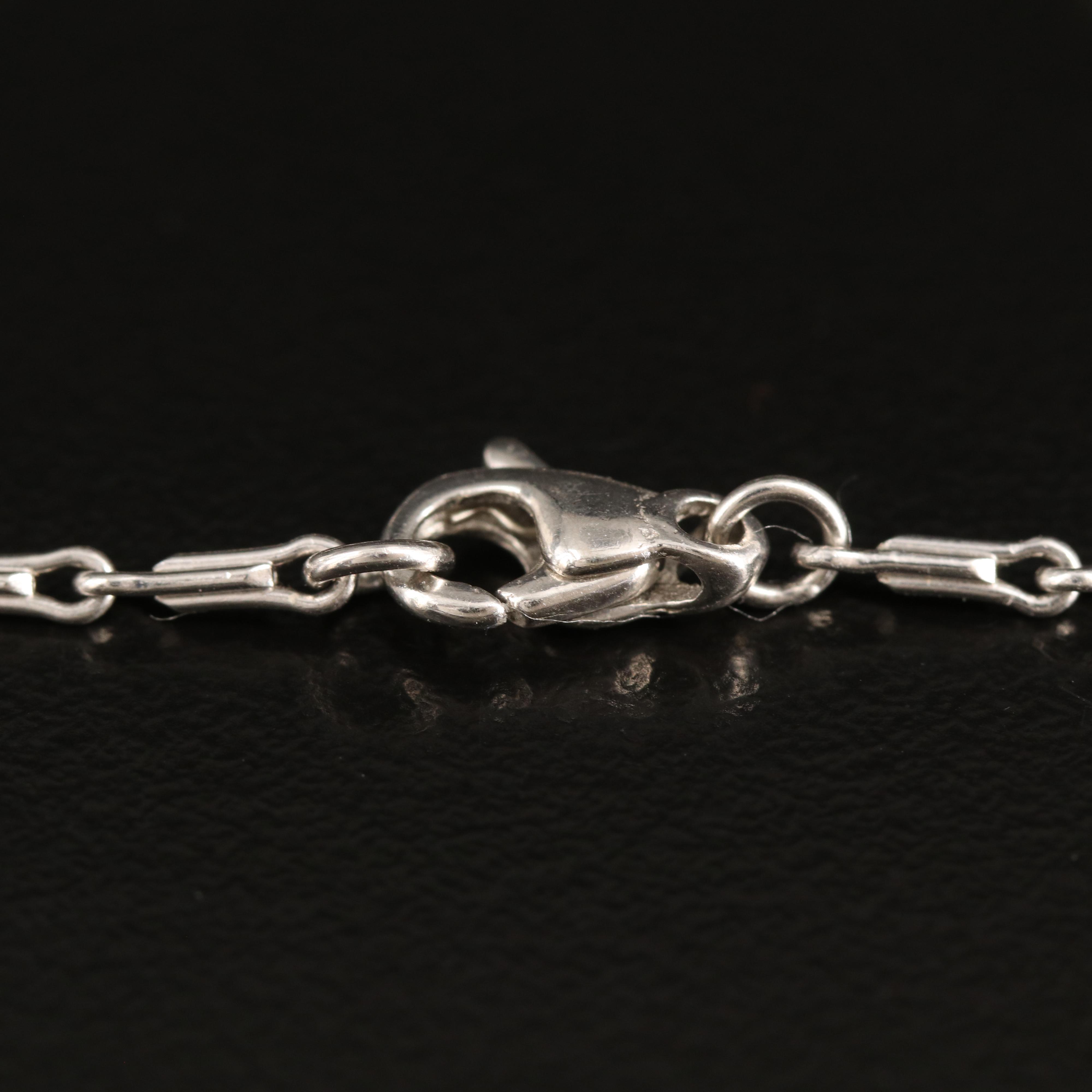 Platinum Seated Buddha on Baht Style Chain Bracelet