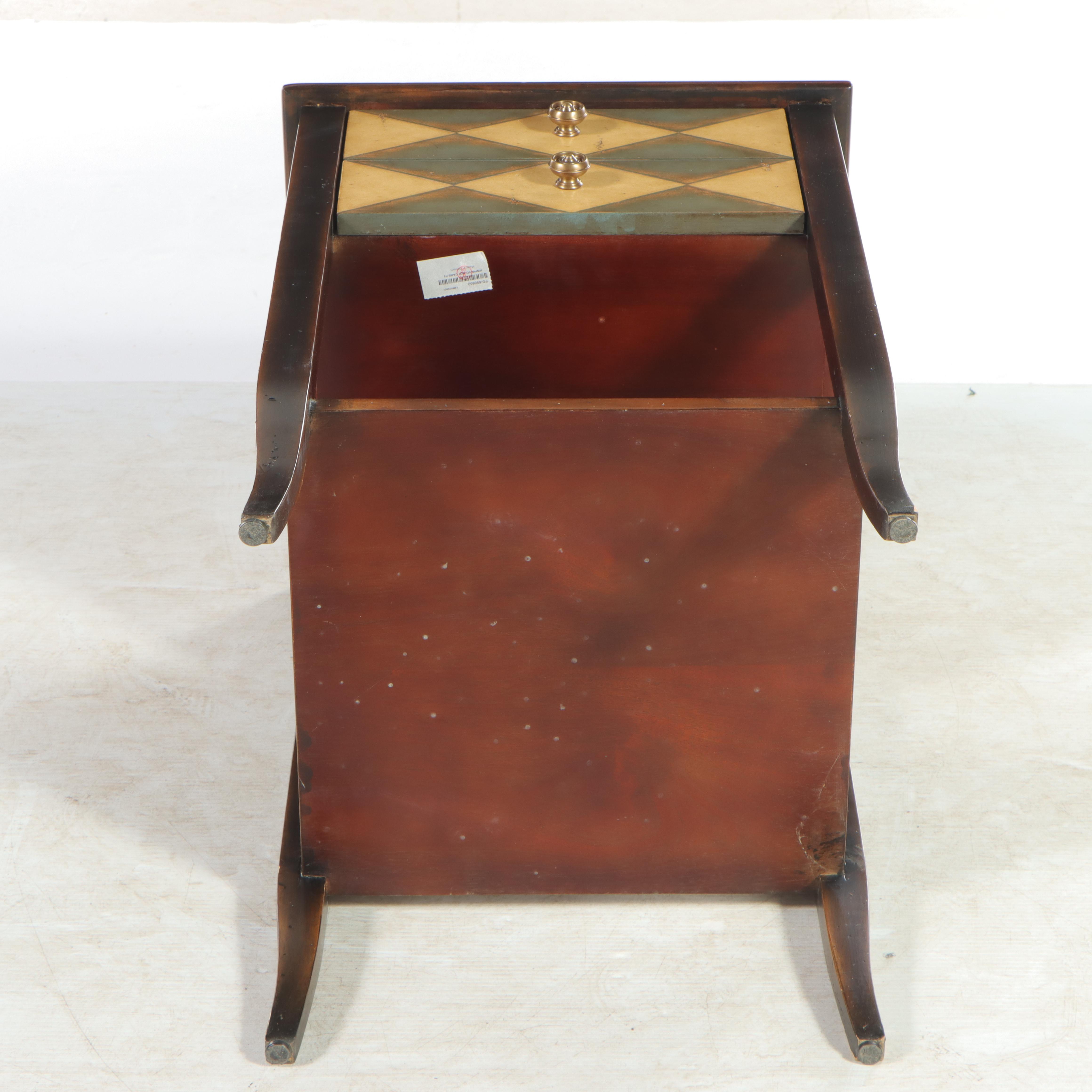 Theodore Alexander "Atelier de la Madeleine" Paint-Decorated Hardwood Side Table