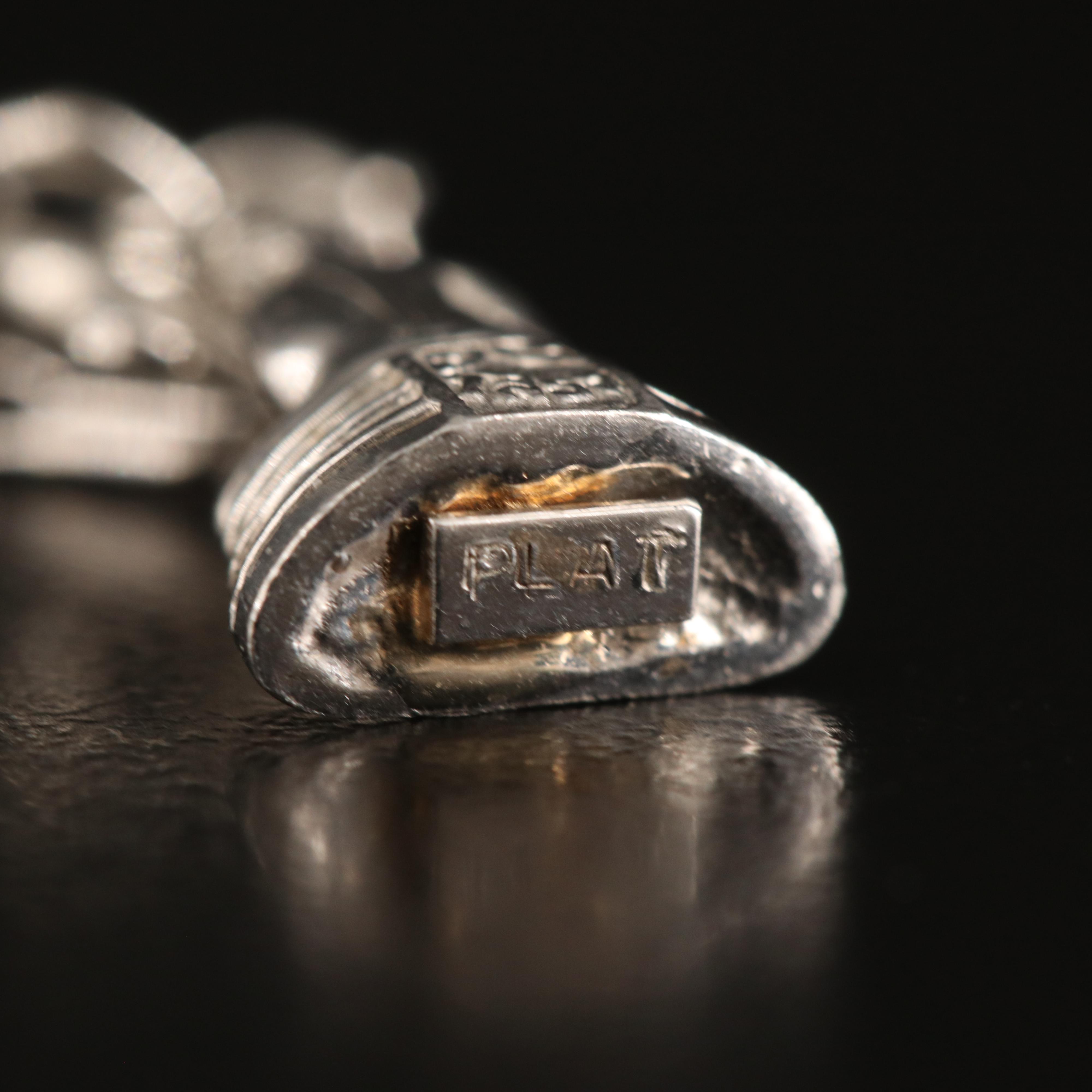 Platinum Seated Buddha on Baht Style Chain Bracelet