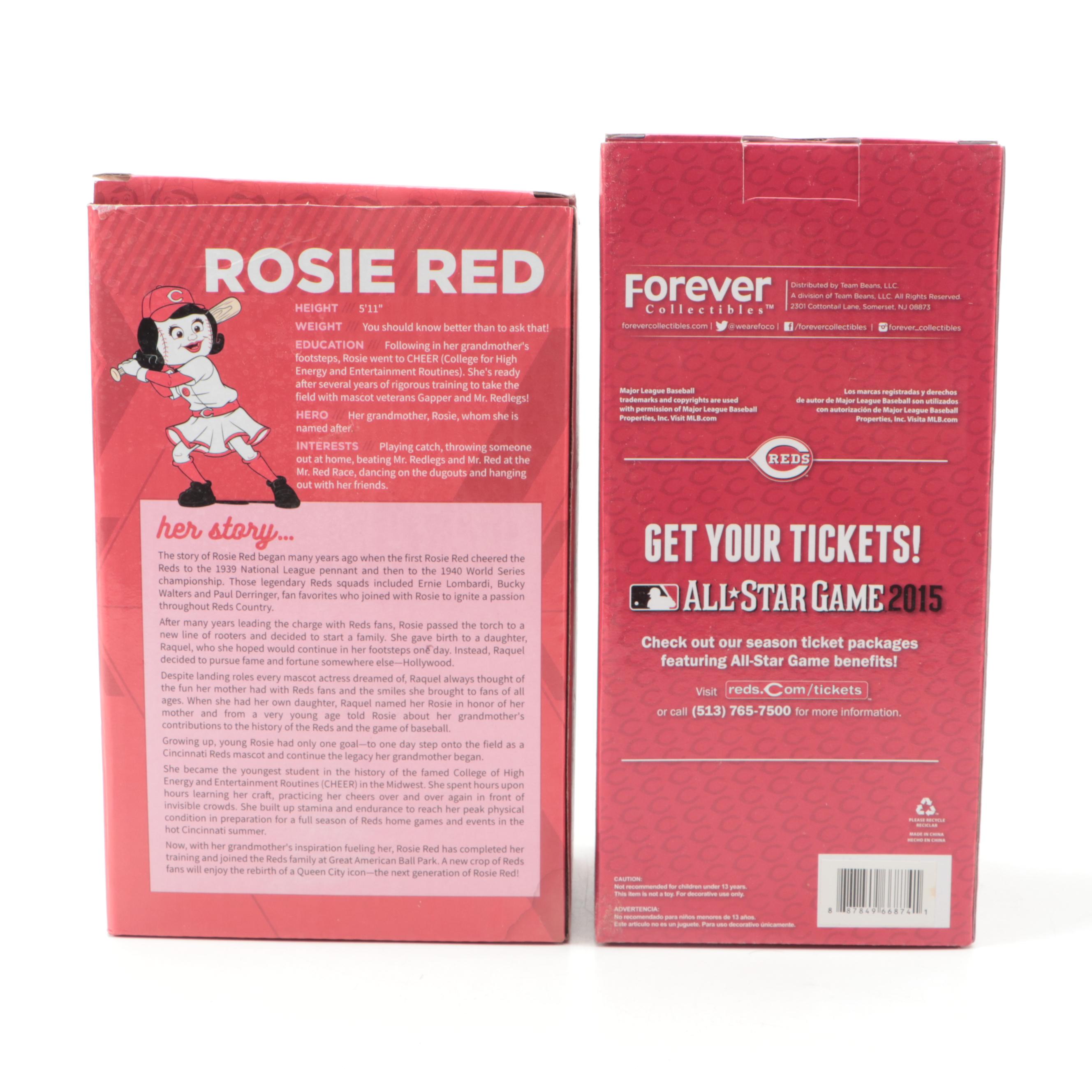 Cincinnati Reds Mr. Redlegs, Vintage Style and More Commemorative Bobbleheads