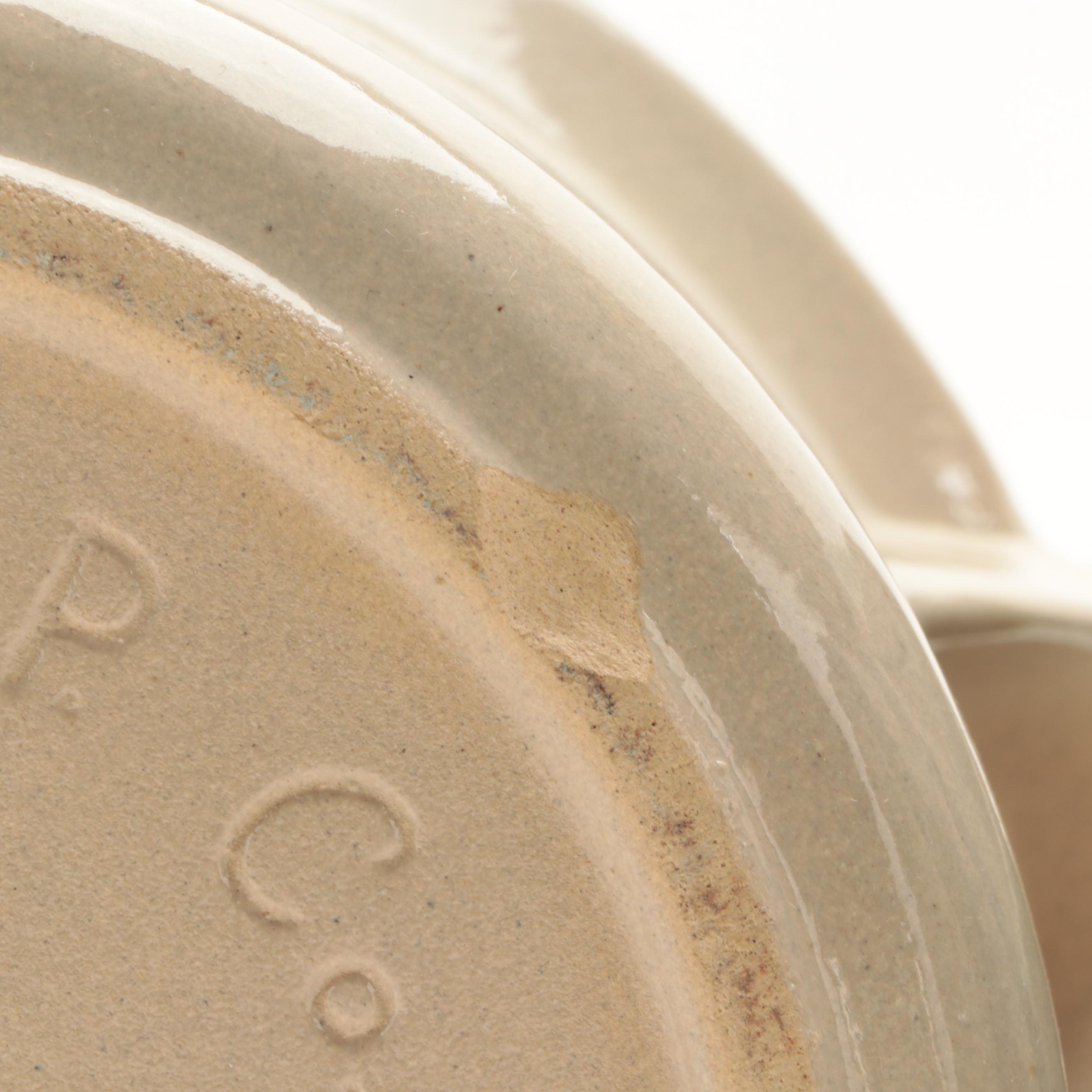 Robinson Ransbottom Pottery Blue Stripe and Other Ohio Pottery Kitchenware