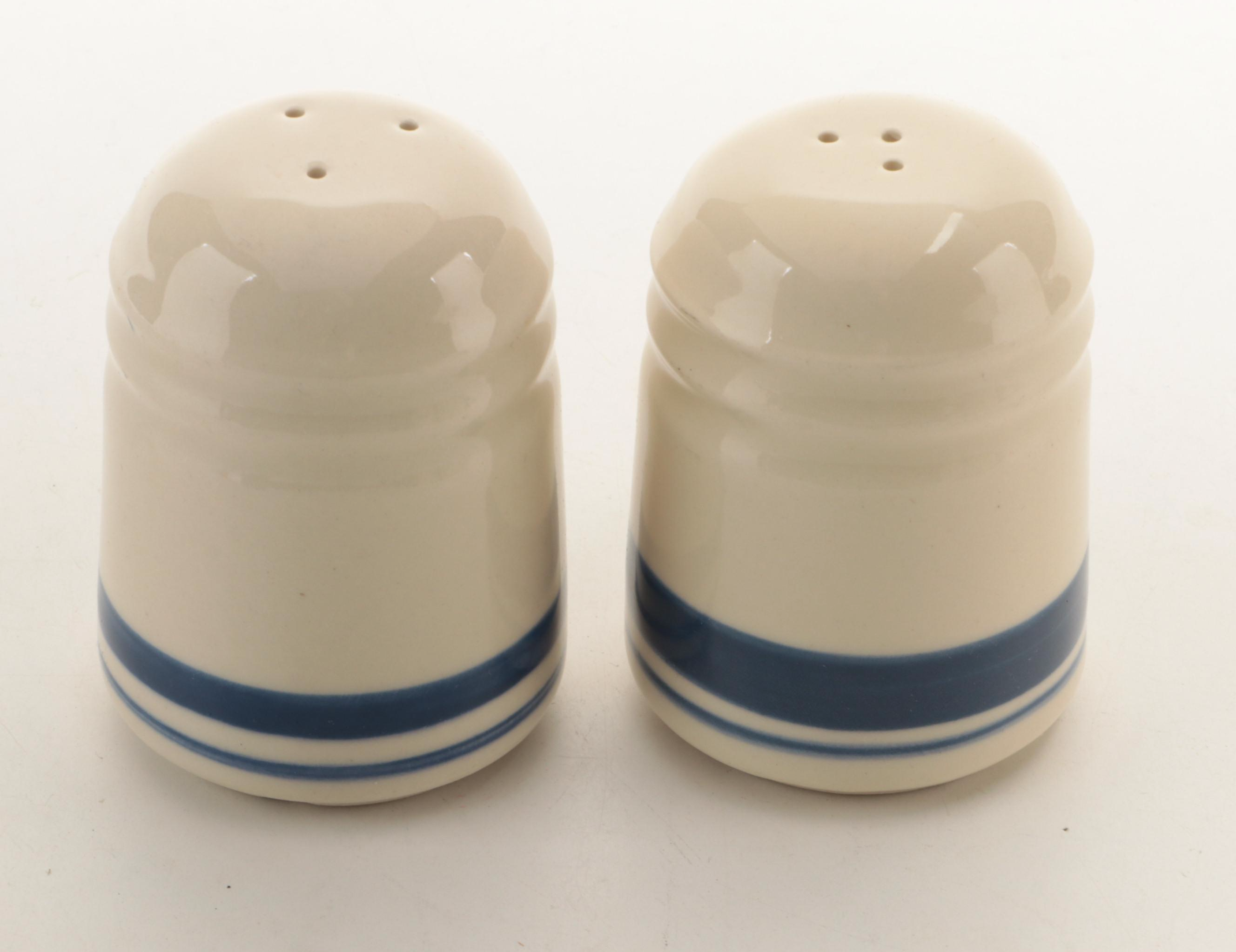 Robinson Ransbottom Pottery Blue Stripe and Other Ohio Pottery Kitchenware