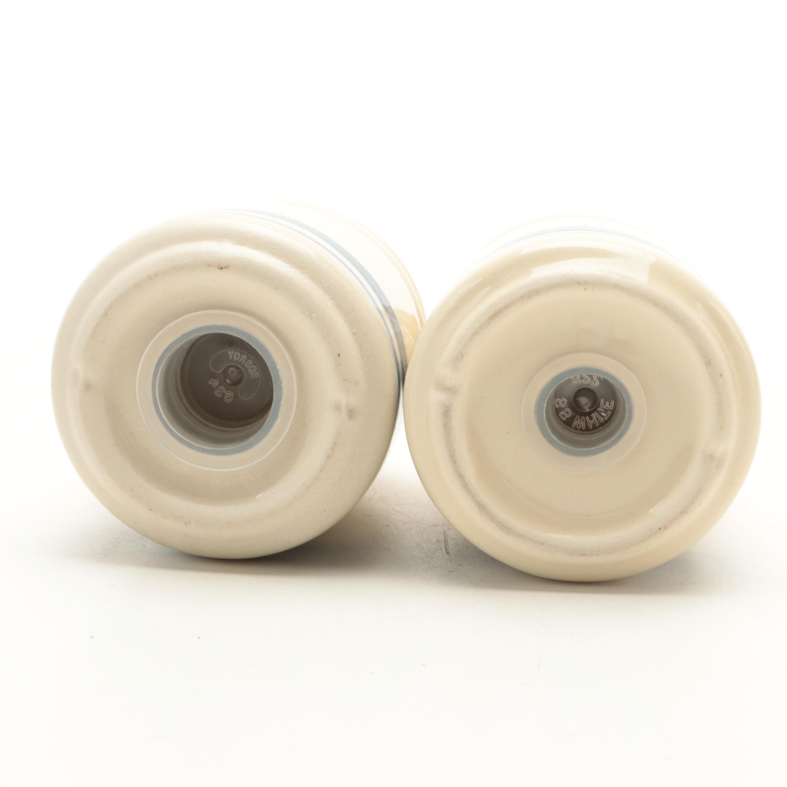 Robinson Ransbottom Pottery Blue Stripe and Other Ohio Pottery Kitchenware